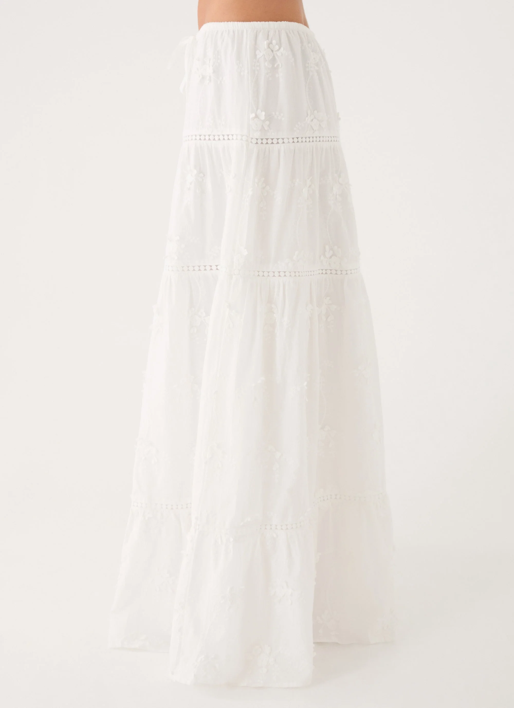 Yours To Keep Maxi Skirt - White