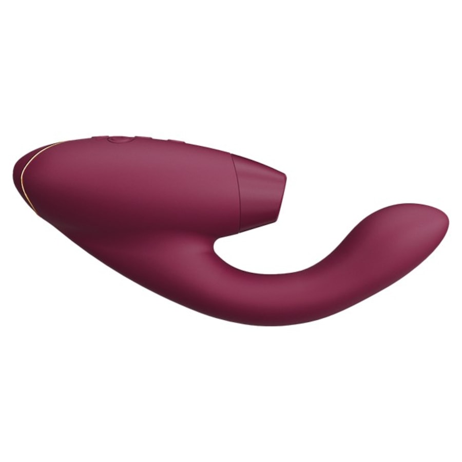 Womanizer Duo 2 Luksusowy podwójny stymulator z technologią Pleasure Air dla łechtaczki i wibracjami dla punktu G Boradeaux
