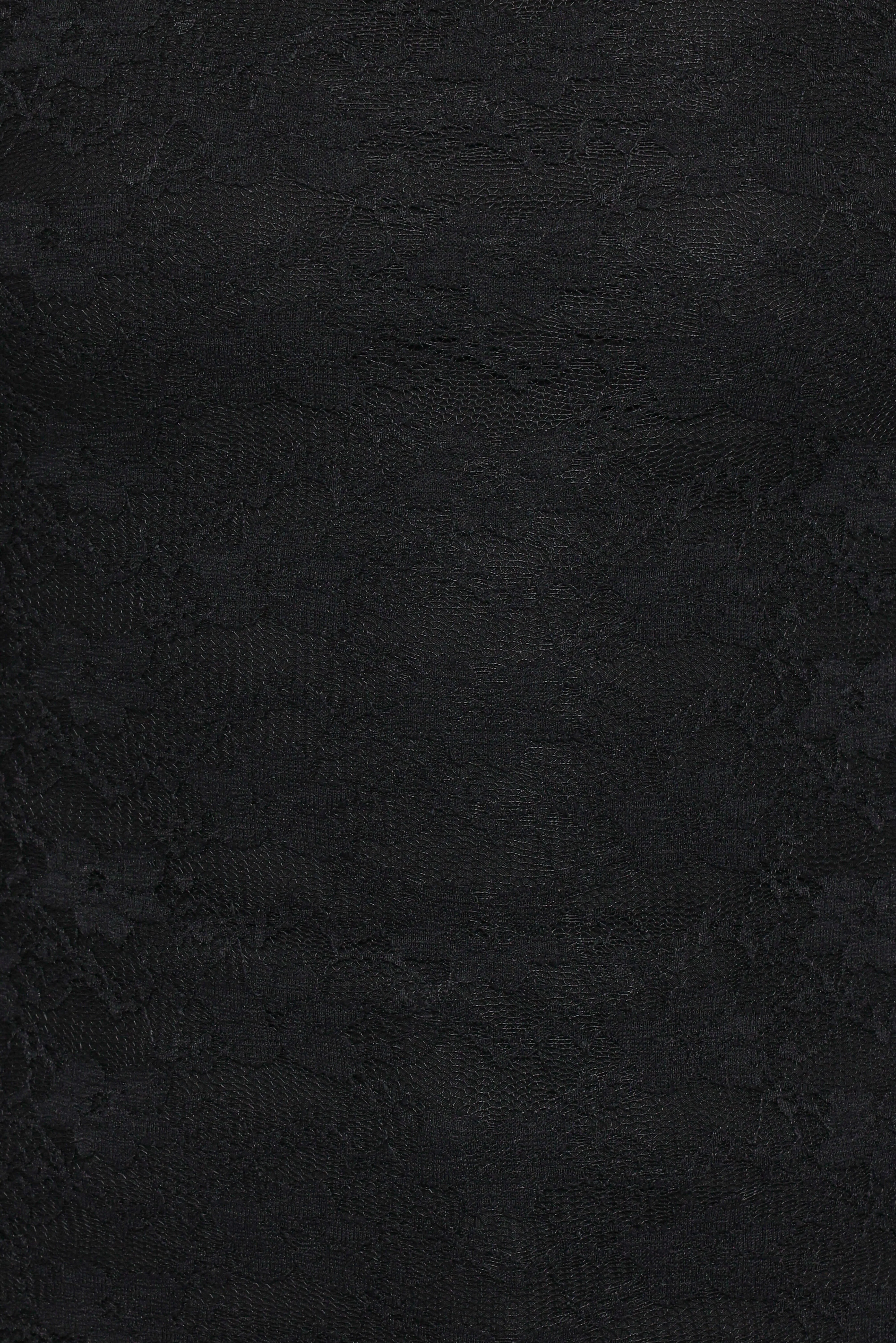 Skyler Square Neck Stretch Lace Top - Black