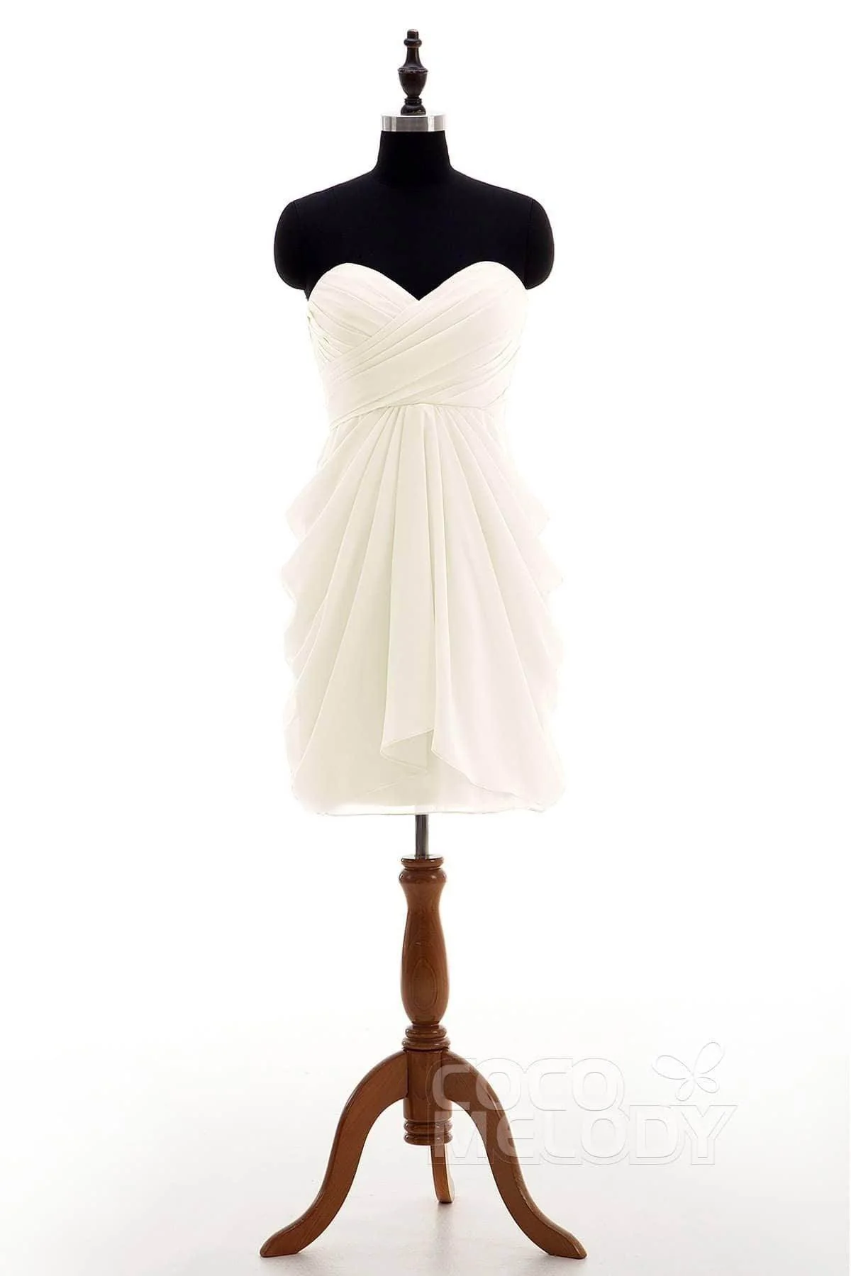Sheath-Column Knee Length Chiffon Bridesmaid Dress NB2746