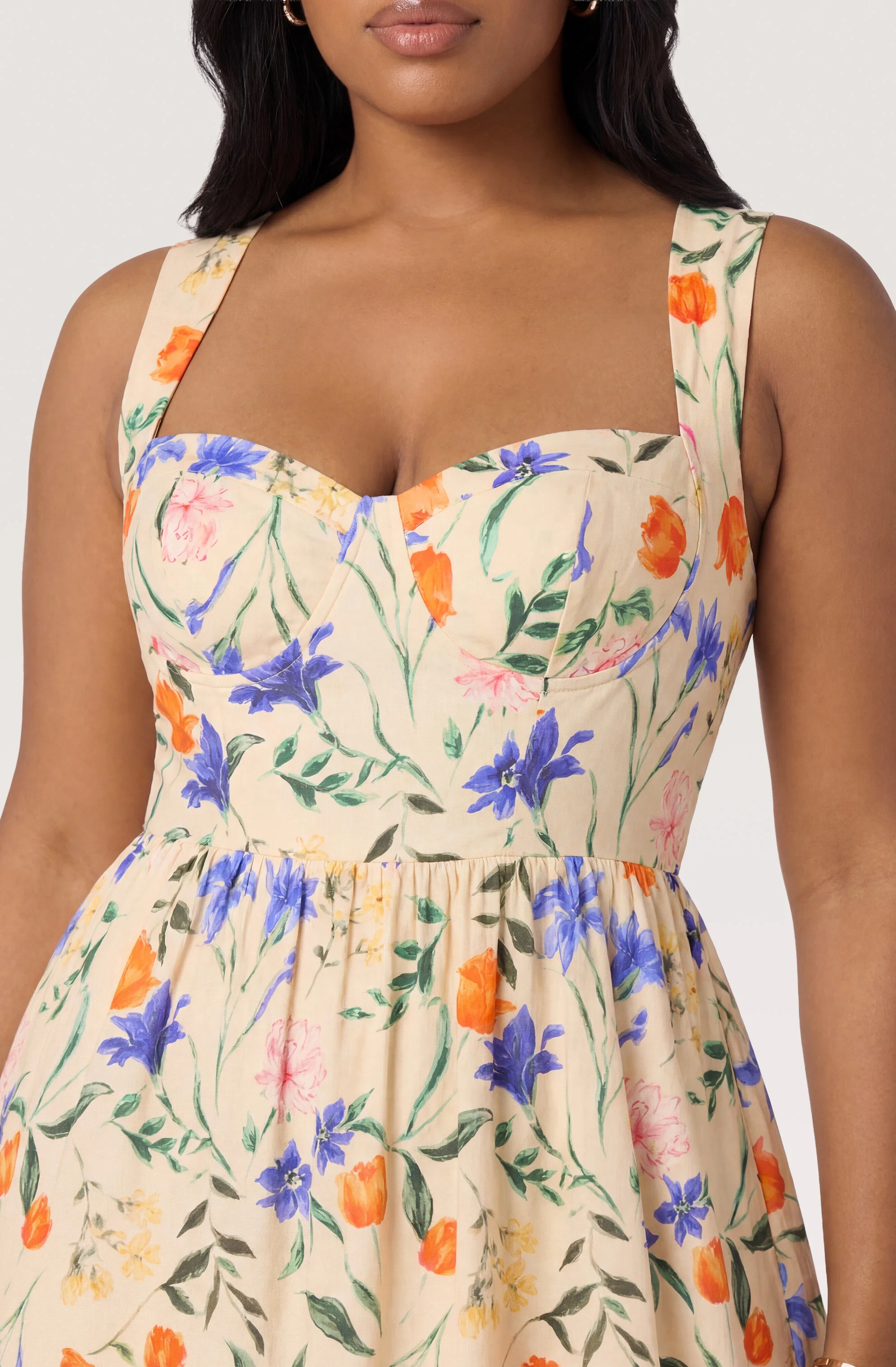 Beryl Garden Floral Midi Dress