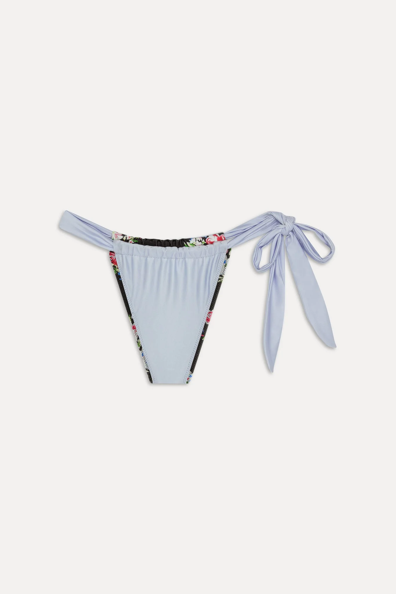 Kealy Reversible Satin Bikini Bottom - Bouquet