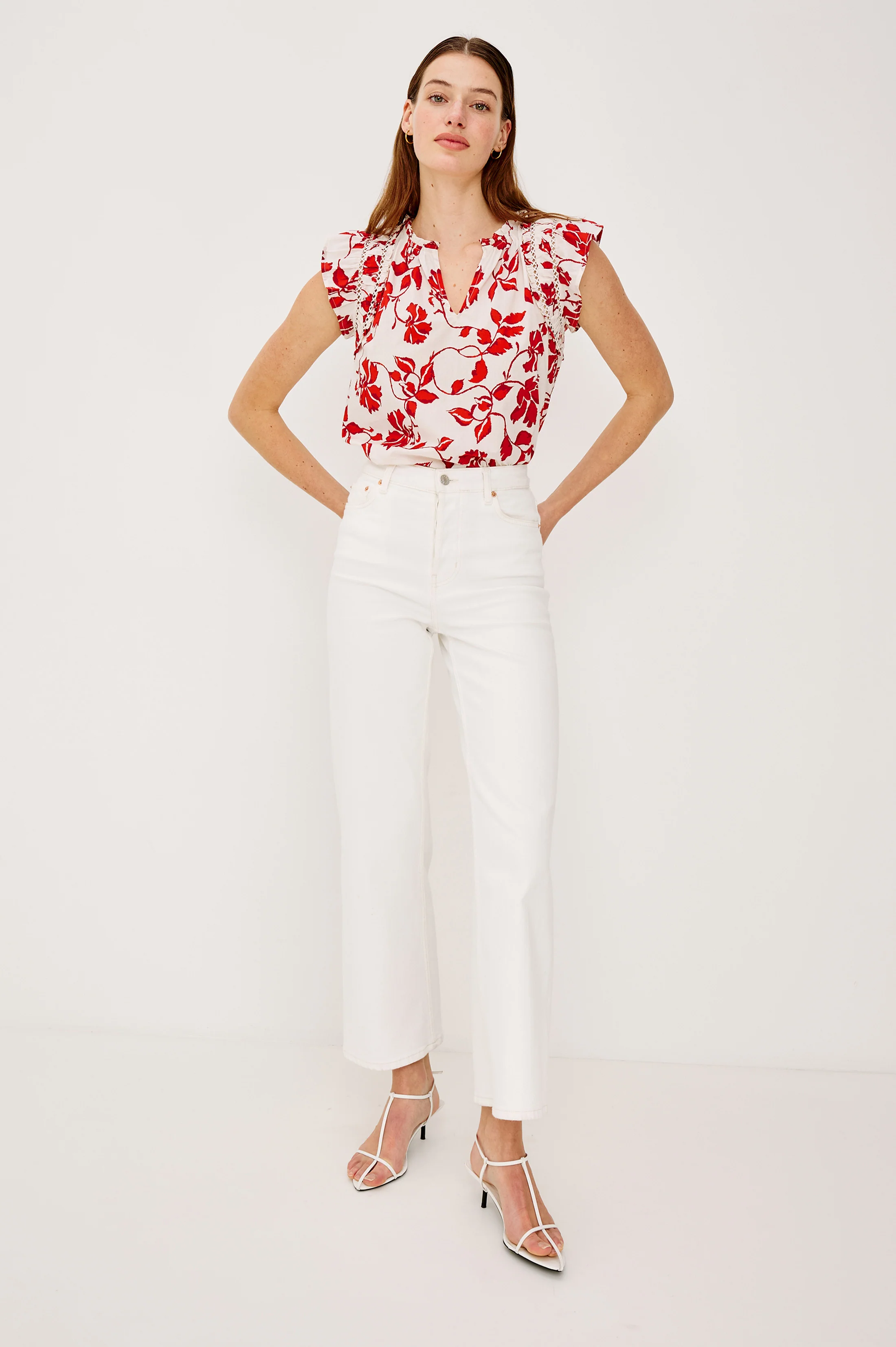 Allea Top - Red Jasmine