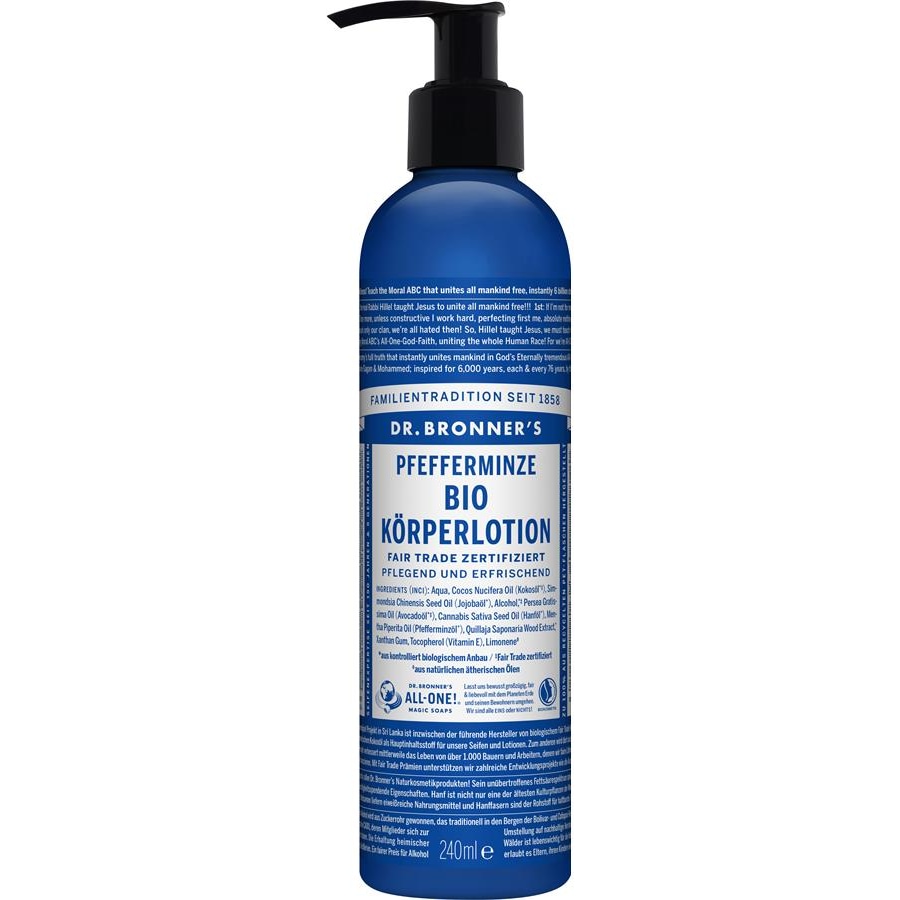 Dr. Bronner's Pielęgnacja ciała Organiczny balsam do ciała z miętą pieprzową