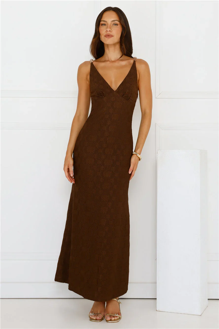 You Got This Maxi Dress Brown