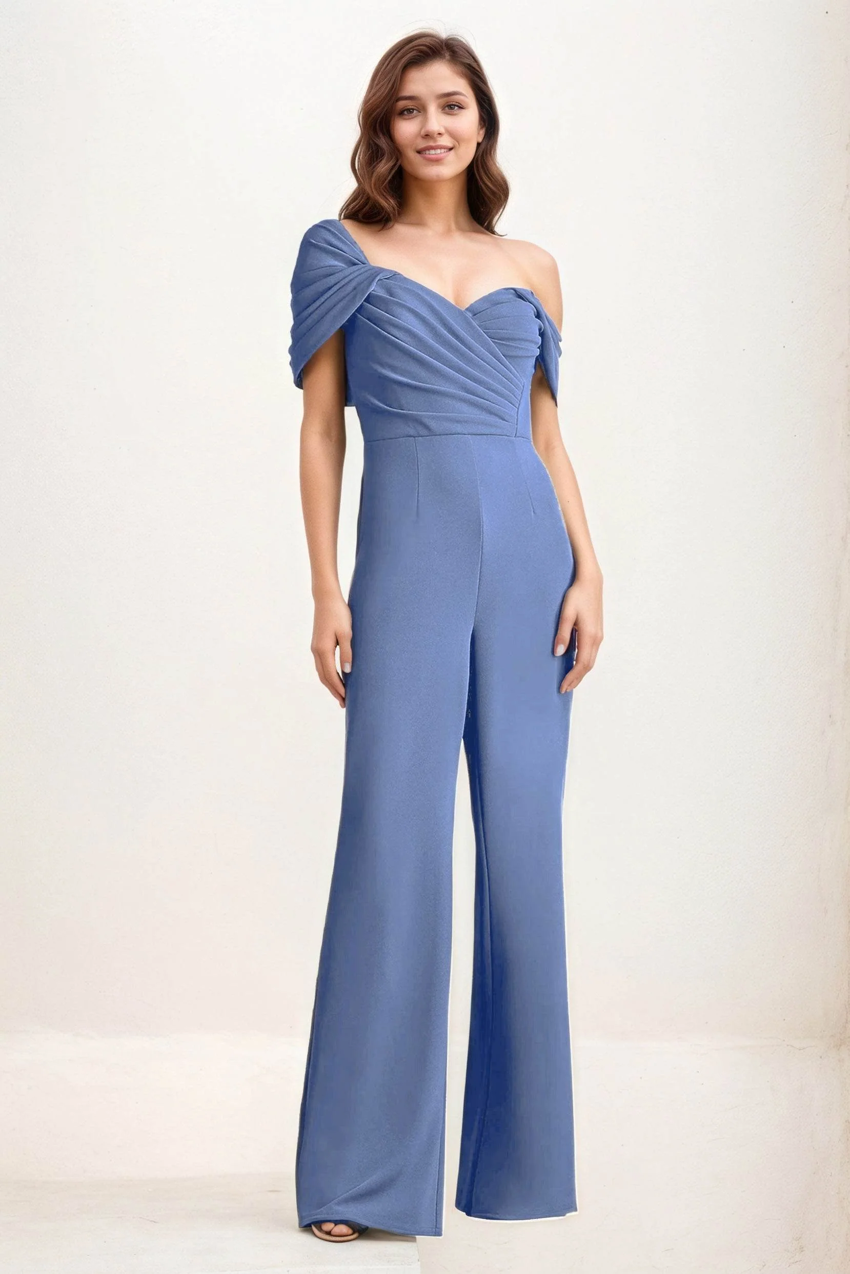Jumpsuit Maxi Elastic Cloth Wedding Guest Dress CG0276