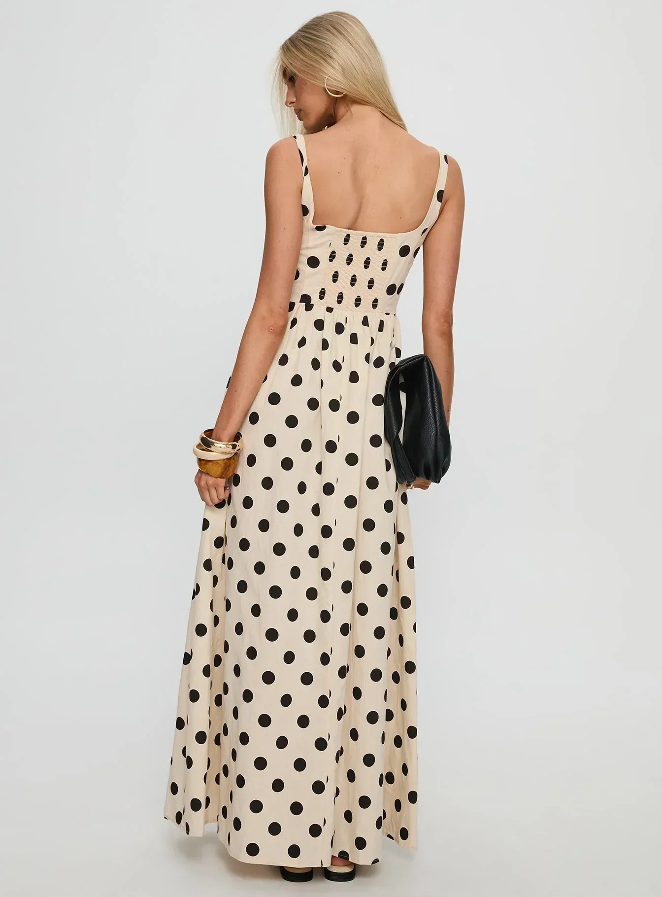 Cartmel Maxi Dress Cream / Polka Dot - luluinthesky