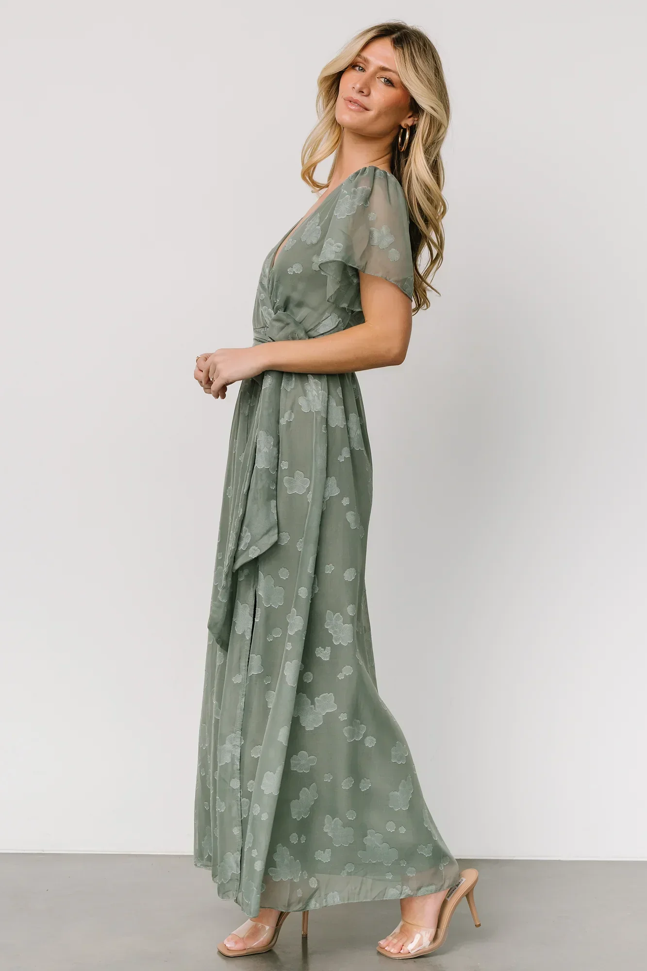Faye Maxi Dress | Eucalyptus - luluinthesky