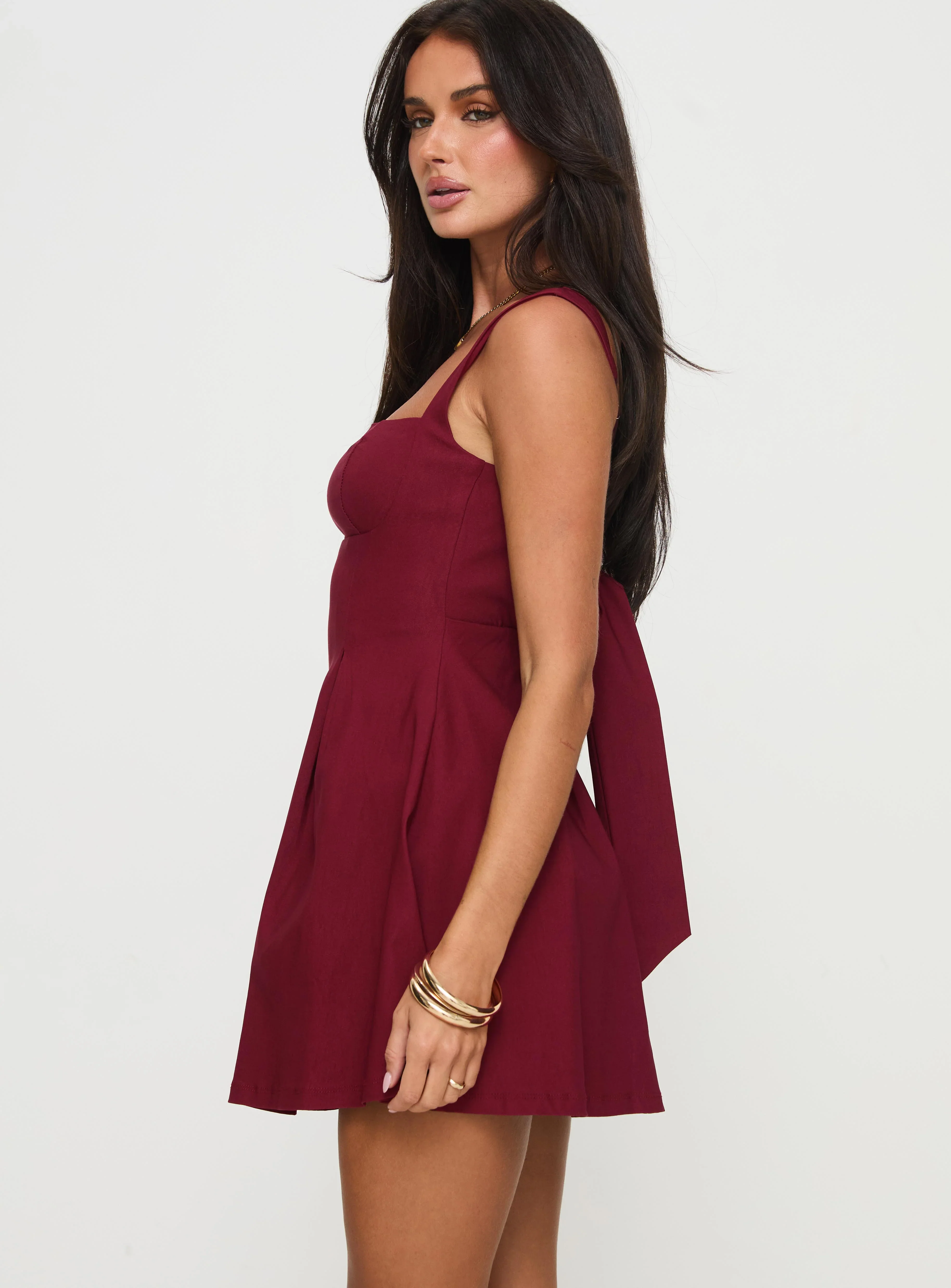 Xanthus Mini Dress Red - luluinthesky