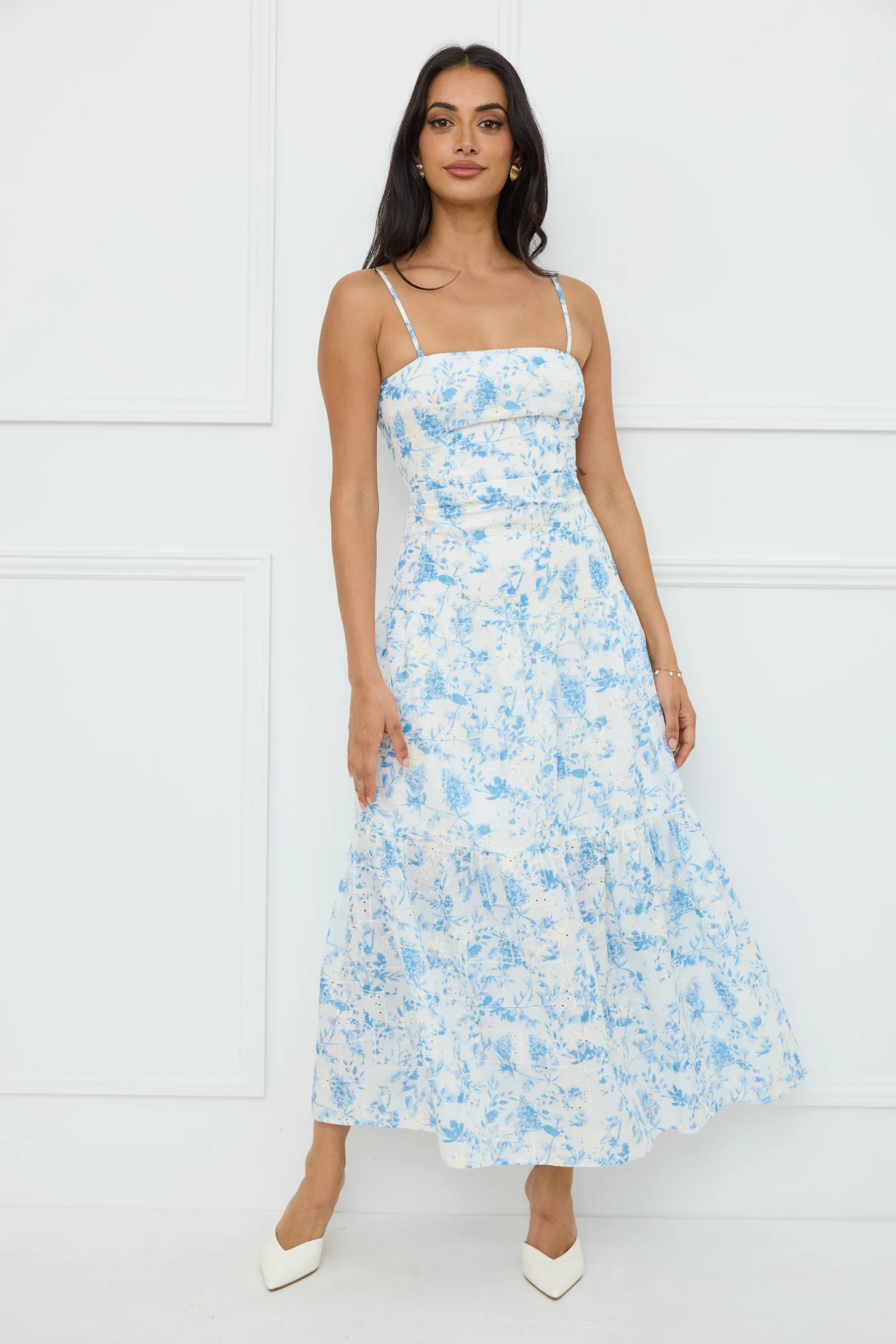 Bright Mornings Maxi Dress Blue