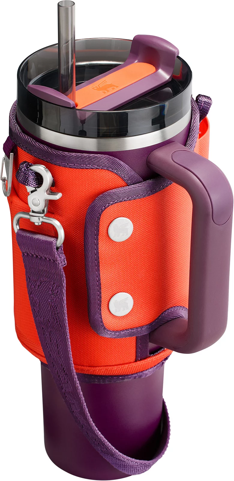 Stanley All Day 40 oz. Quencher Carry-All - Tigerlily Plum