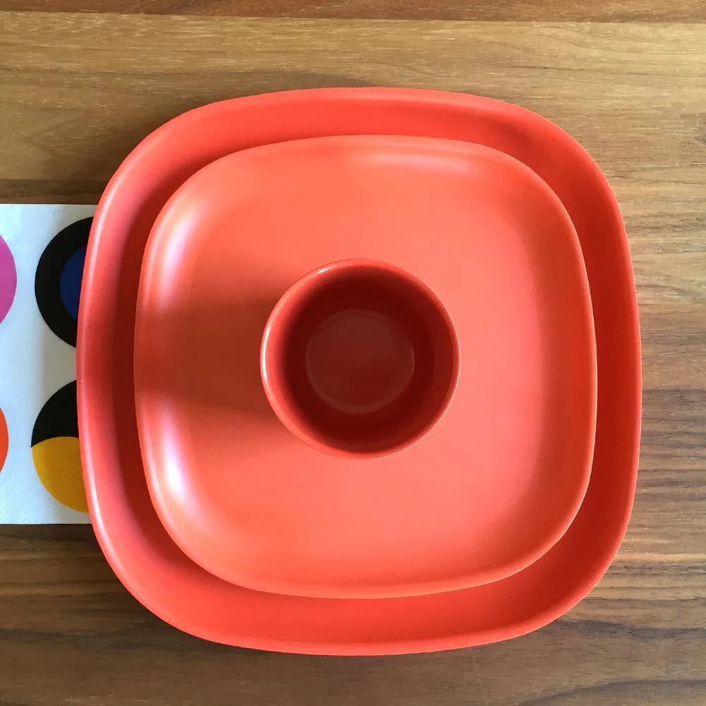 Vogeelle Medium Plate - Persimmon