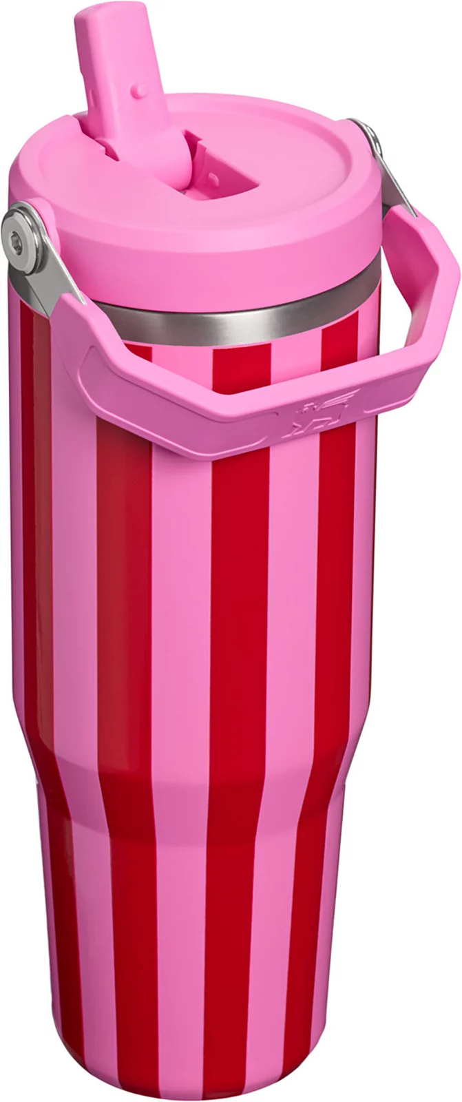 Stanley 30 oz. IceFlow 2.0 Flip Straw Tumbler - Holiday - Popsicle Peppermint Stripe