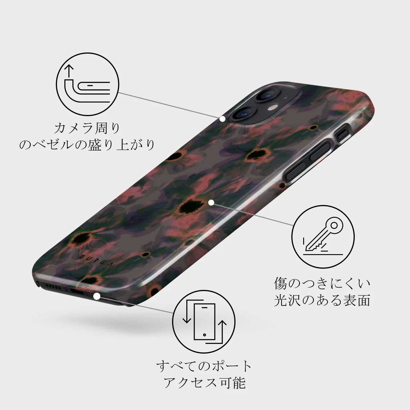 Volcanic Garden - iPhone 12 Mini ケース