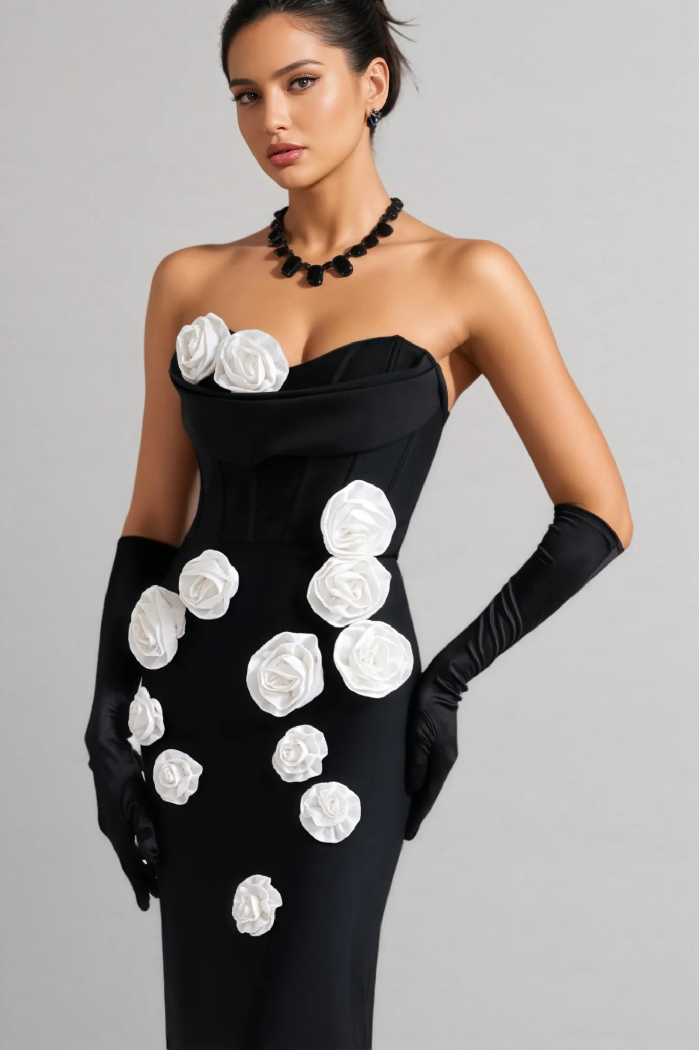 Arlo Flower Bandage Maxi Dress