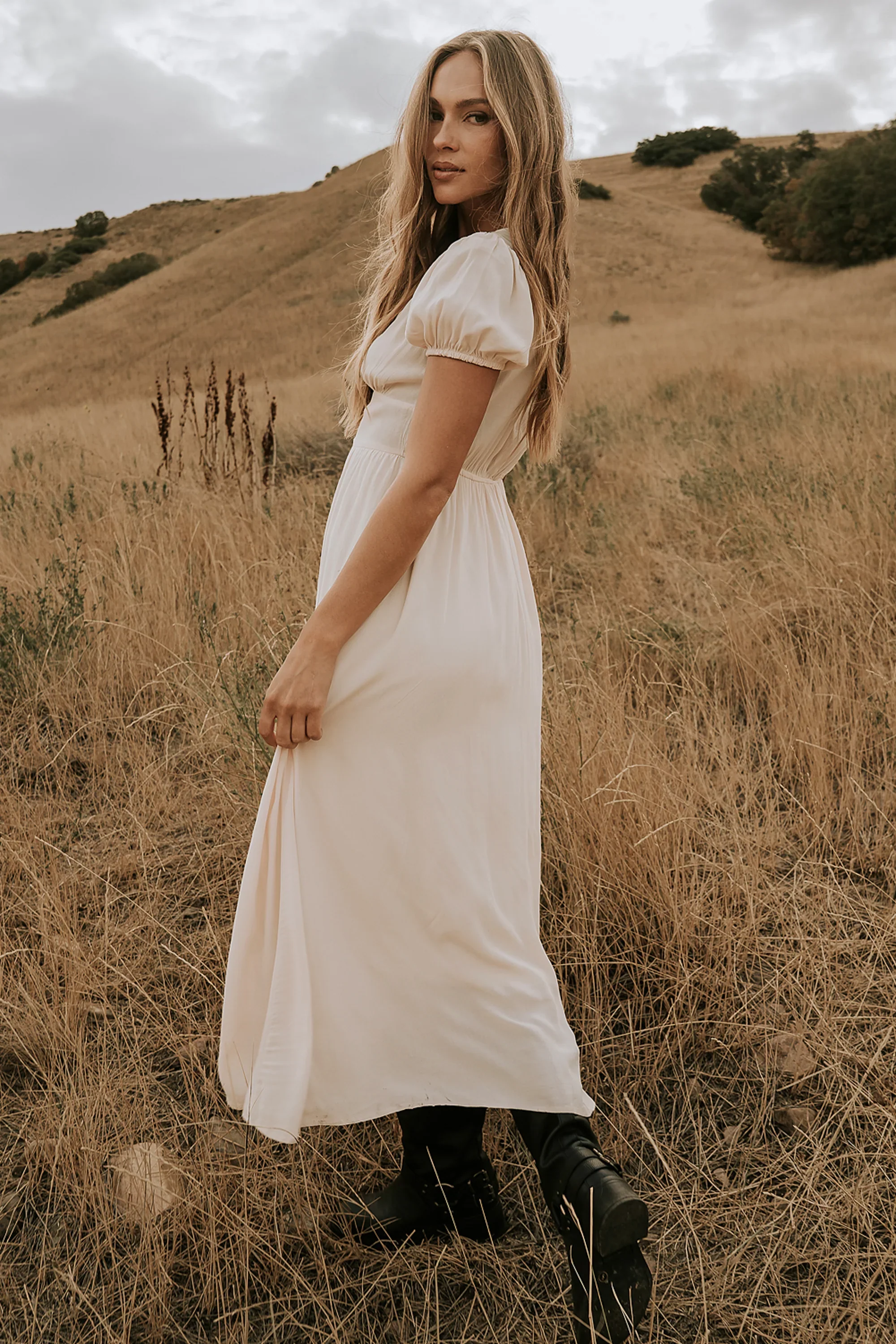 Kaydence Maxi Dress in Cream