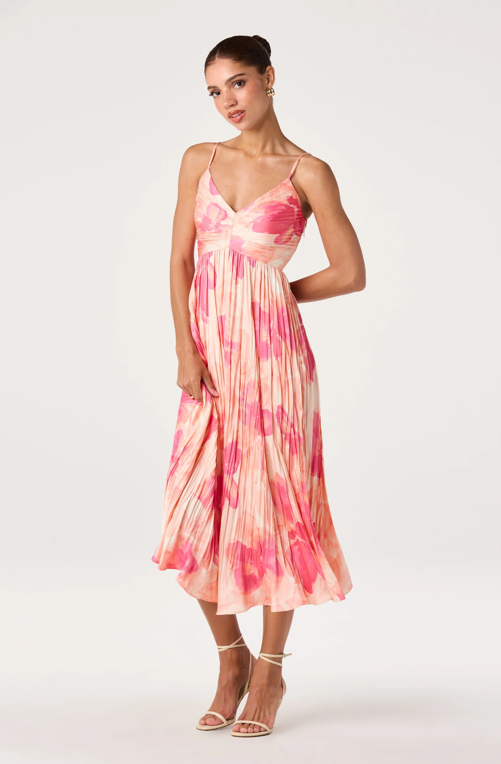 Maeve Pleated Midi Dress