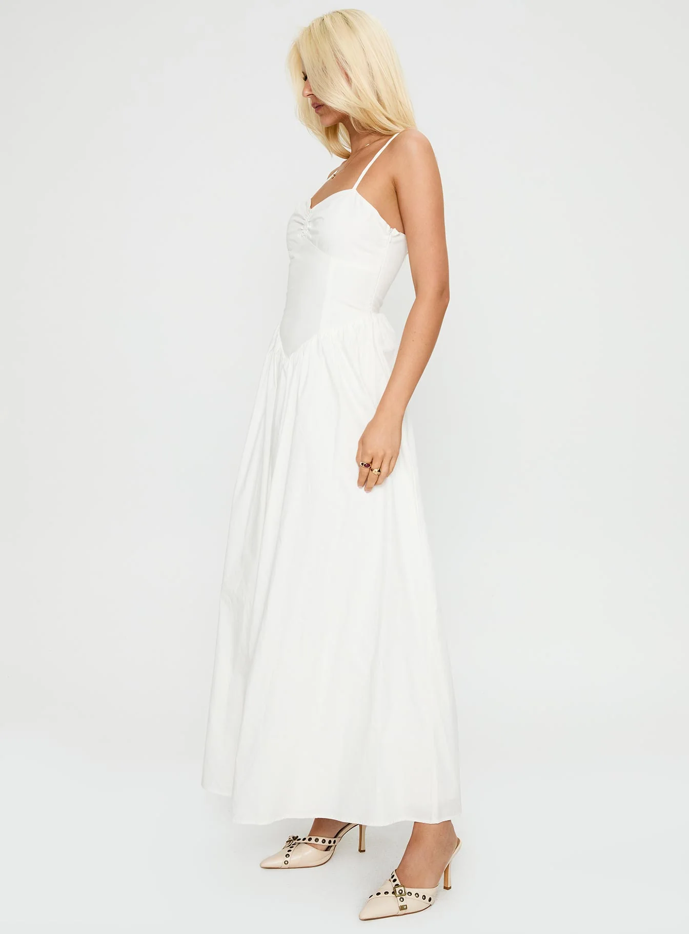 Ceremonious Maxi Dress White - luluinthesky