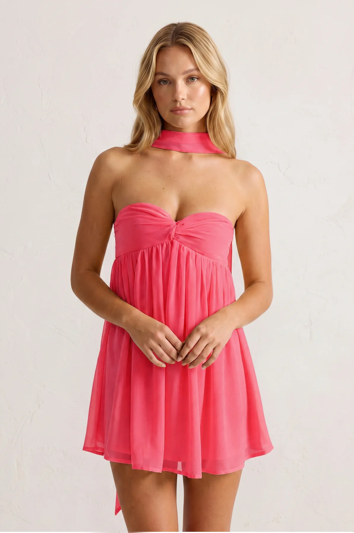 Sweetheart Ruched A-Line Chiffon Homecoming Dress