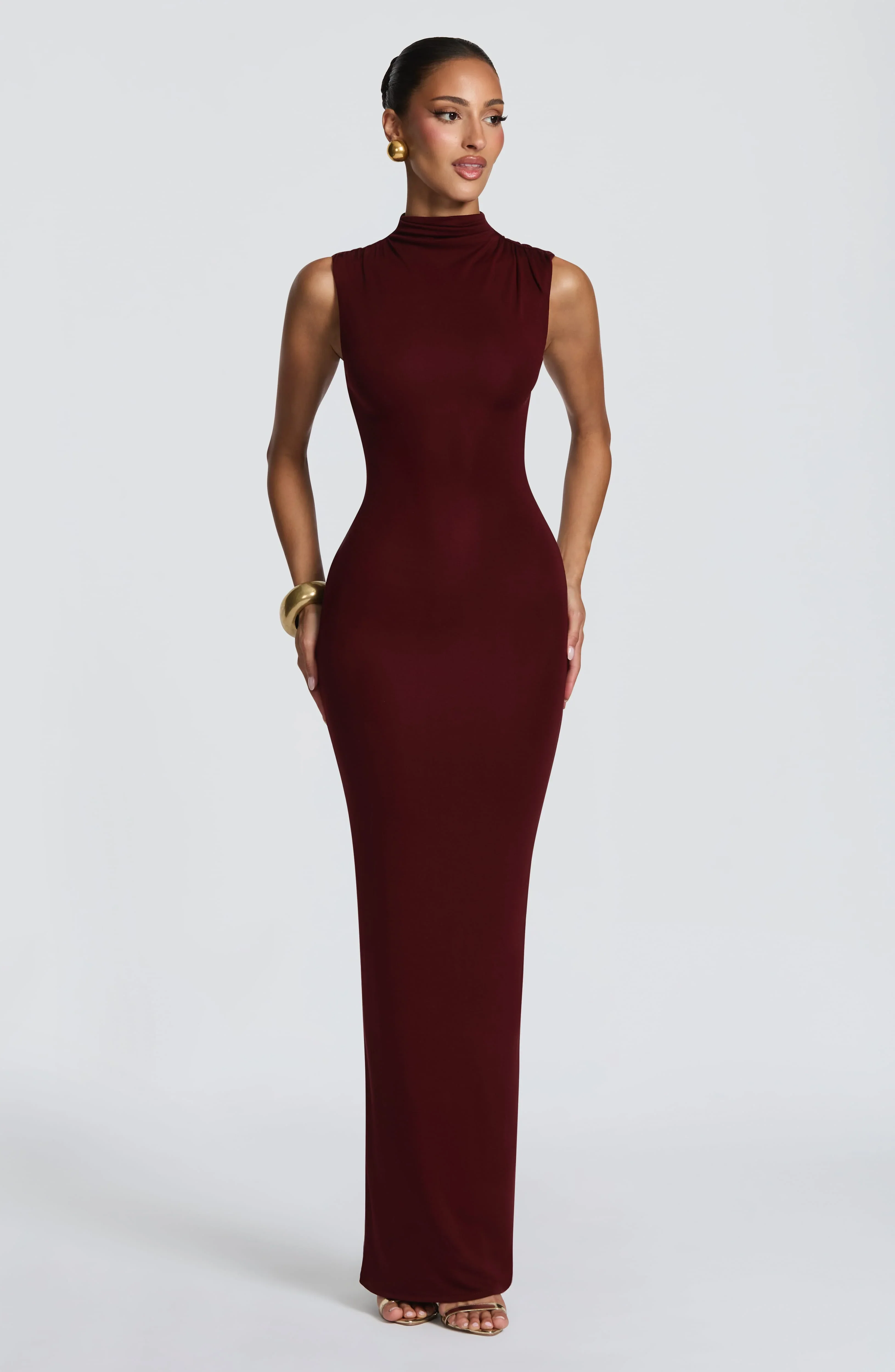 Soline Maxi Dress - Cherry Lacquer