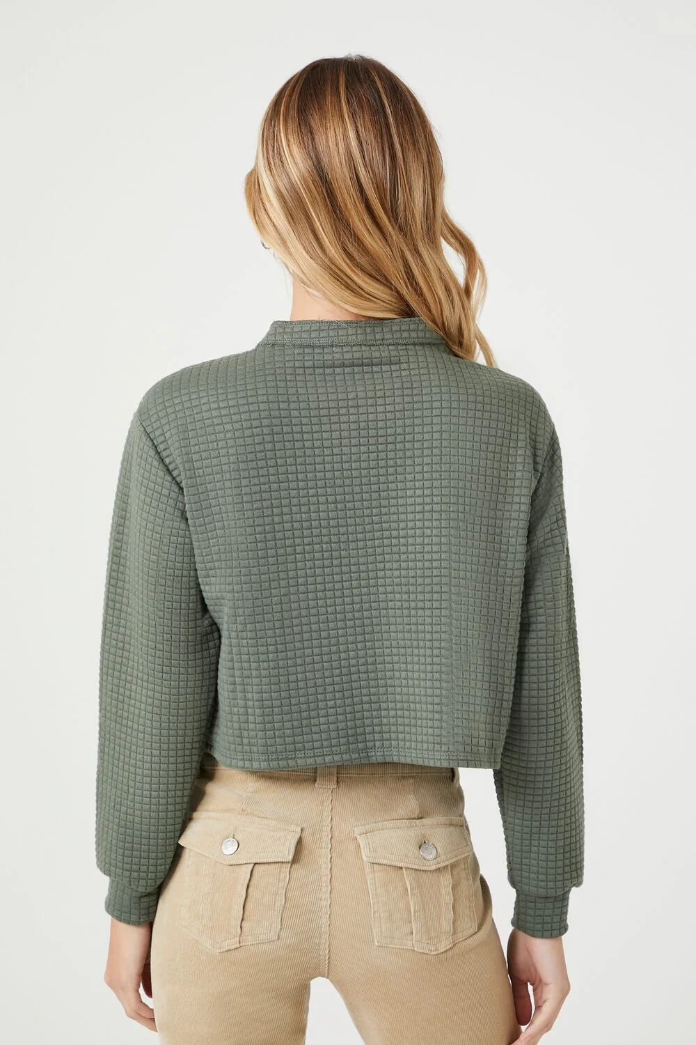 Waffle Knit Crop Top