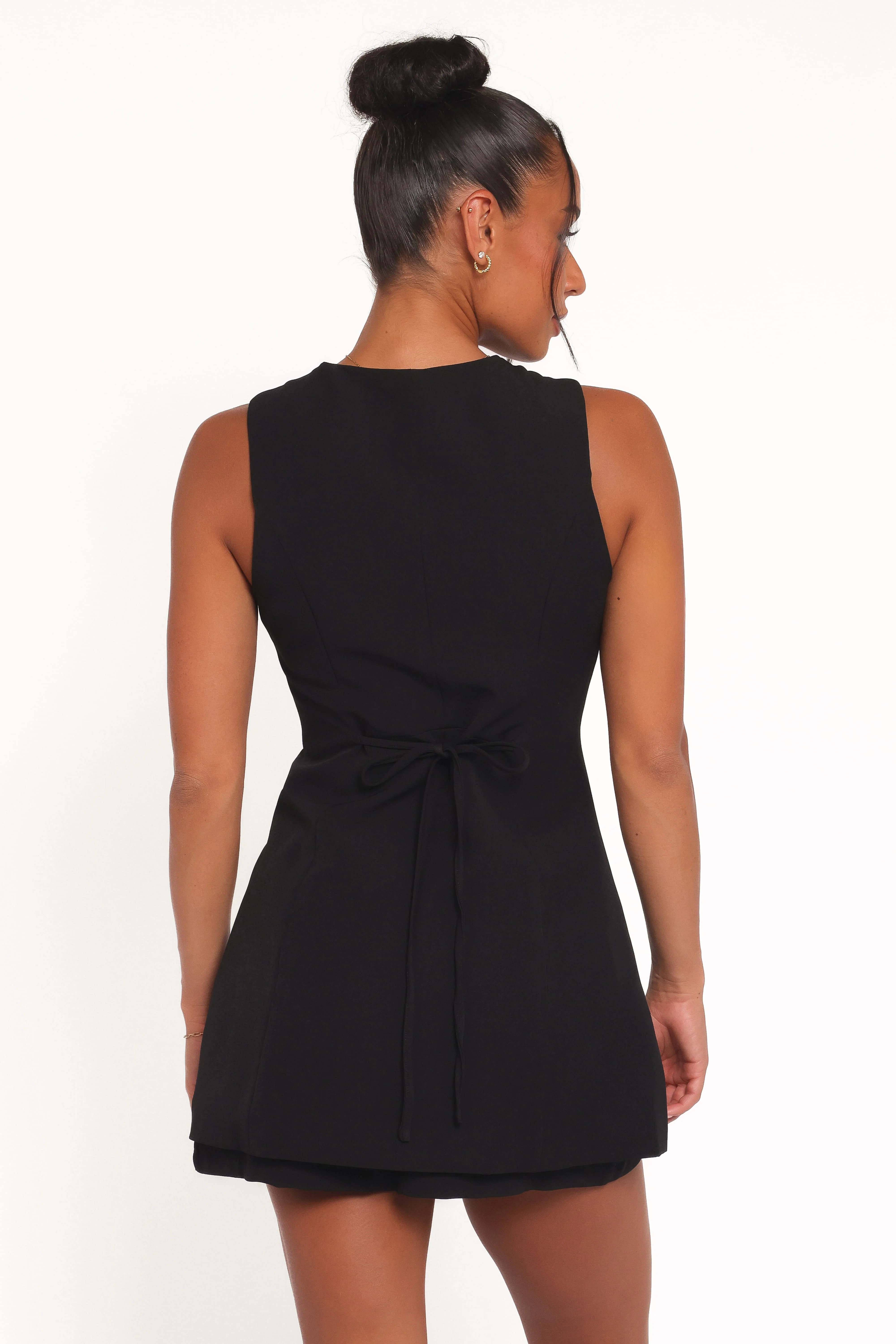 Amanda Vest Top - Black