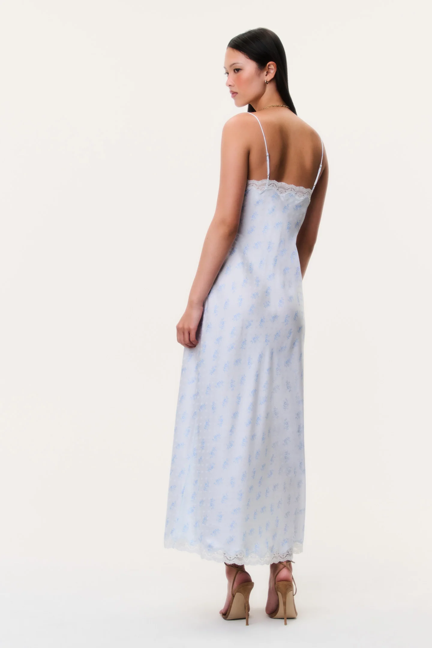 Manuela Silk-Blend Maxi Slip Dress