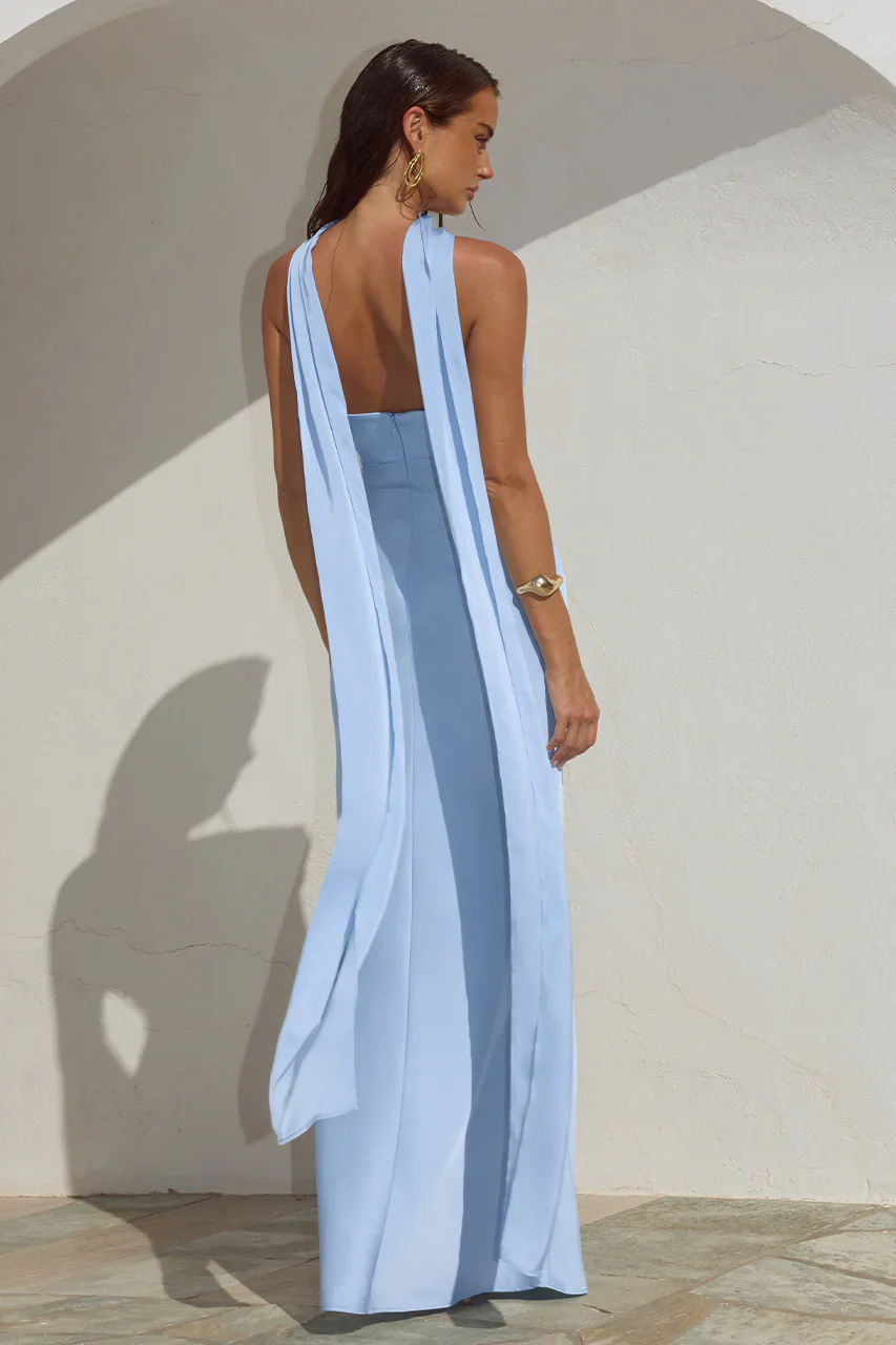 Madeleine Strapless Maxi Dress - luluinthesky