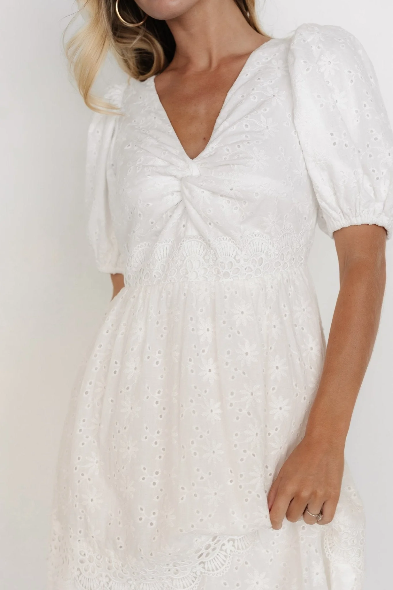 Jackie Eyelet Maxi Dress | Off White - luluinthesky