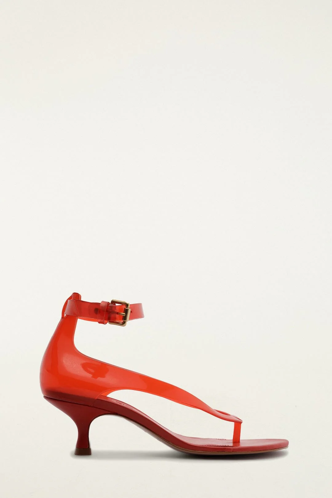 Red Jelly Heel Sandal