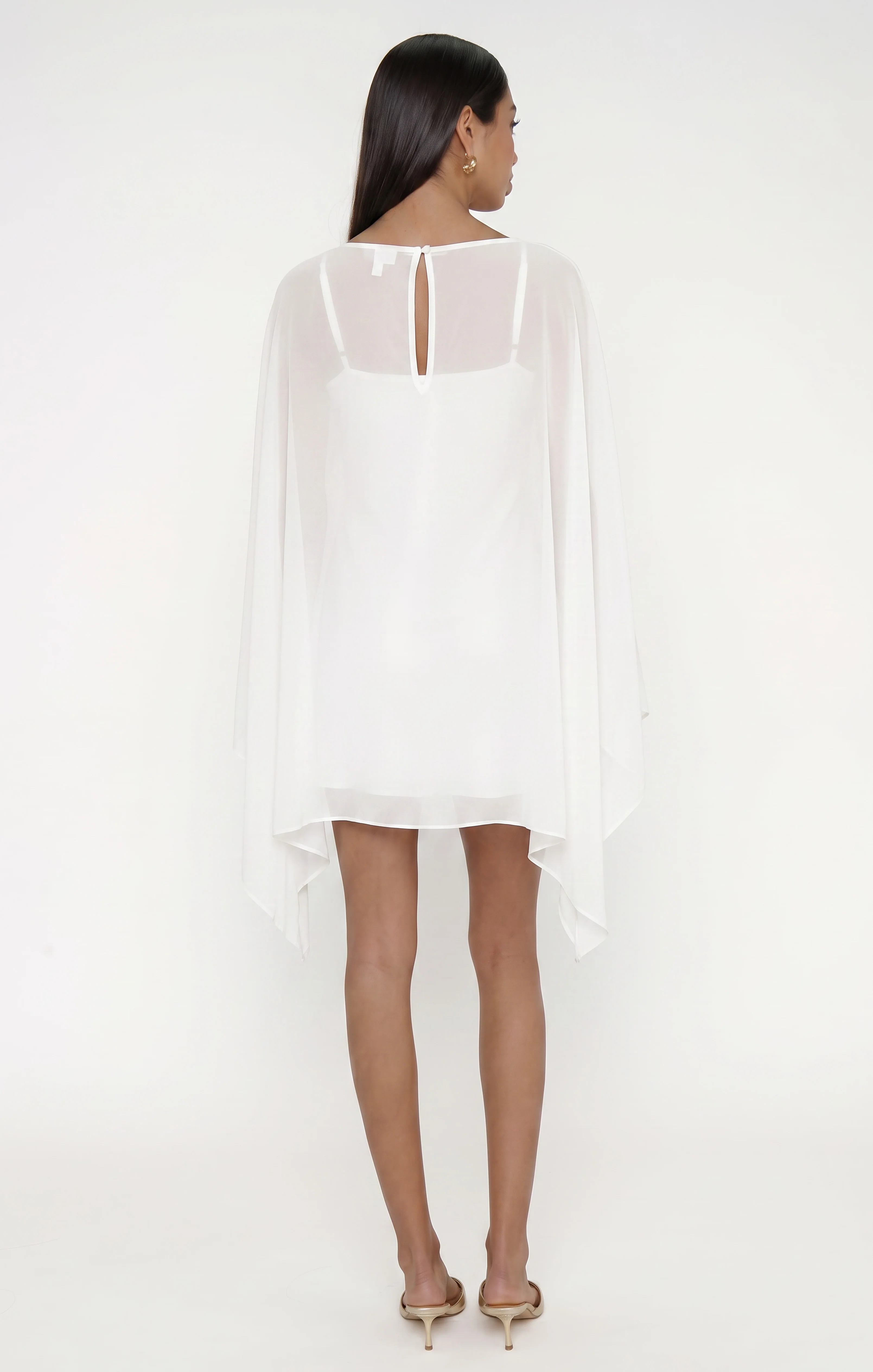Olsen Mini Dress ~ Wedding Cake Chiffon