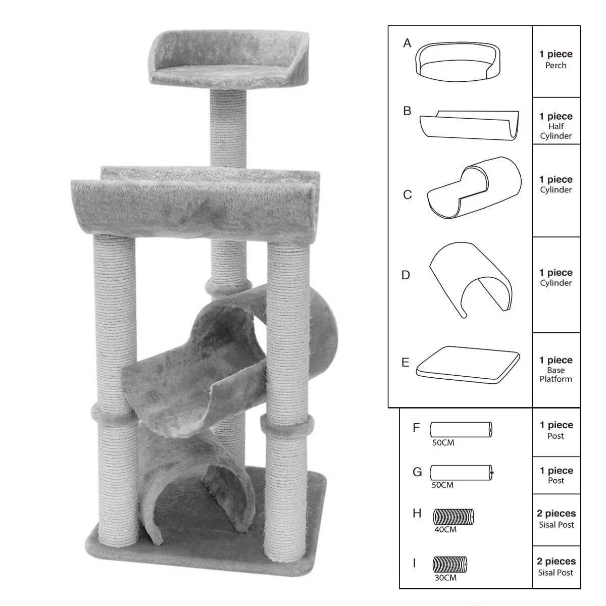 Replacement Parts For Cat Tree 44
