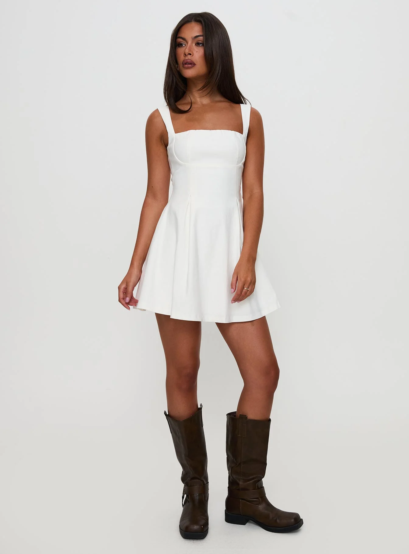 Xanthus Mini Dress White - luluinthesky