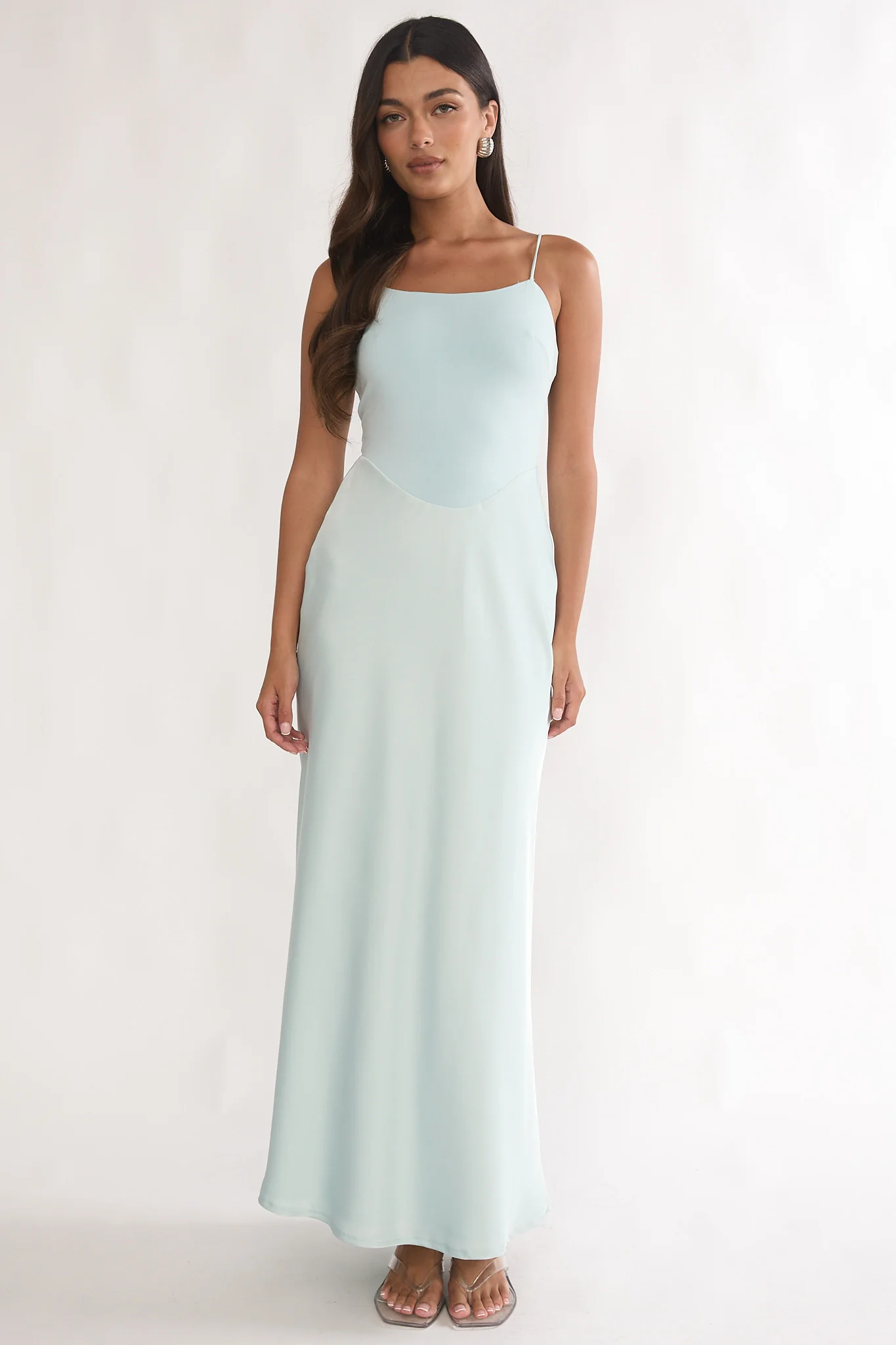 Talk To Me Cami Strap Maxi Dress Mint - luluinthesky