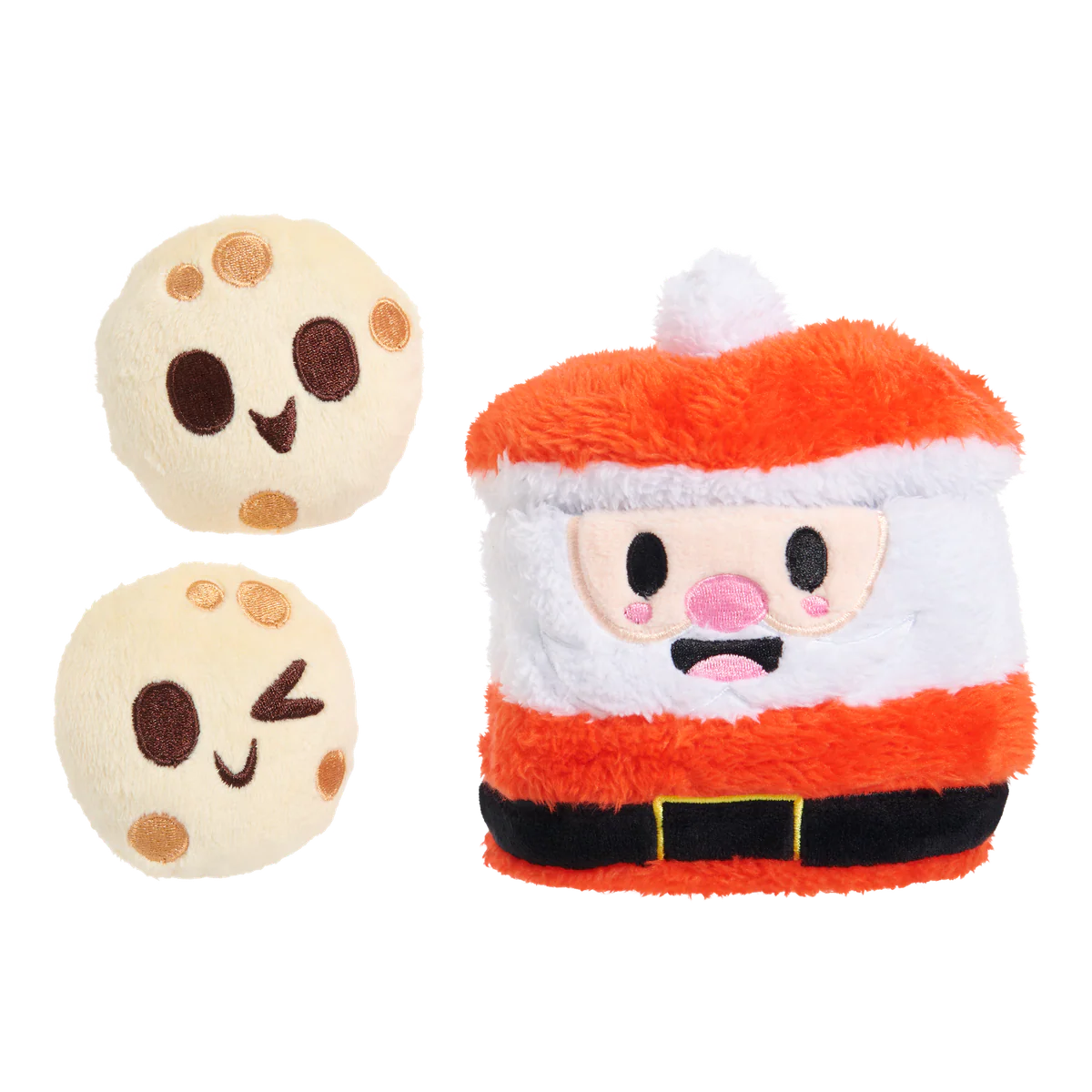 Santa's Jolly Cookie Jar Plush Multi-Part Dog Toy