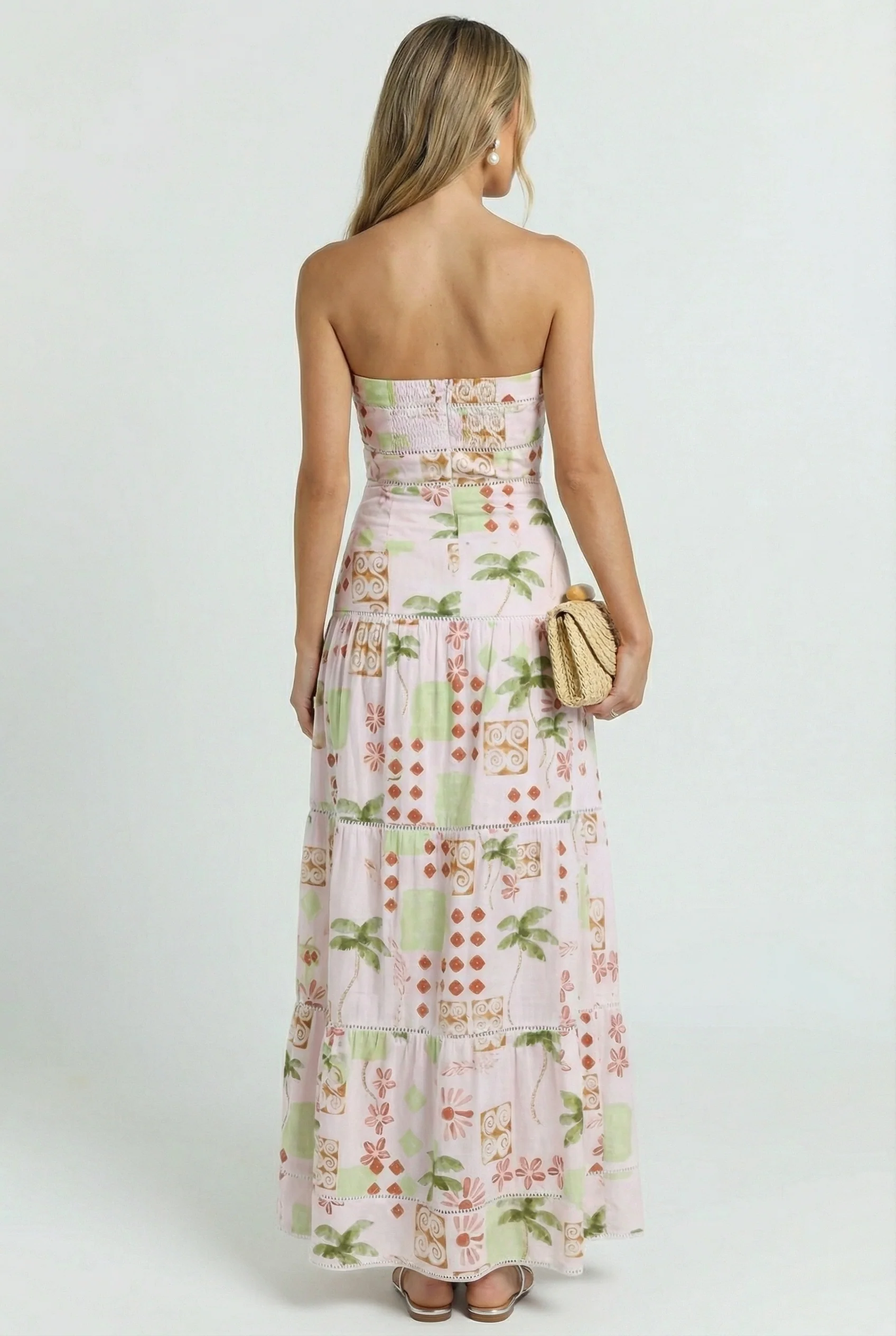 Vintage Palm Maxi Dress