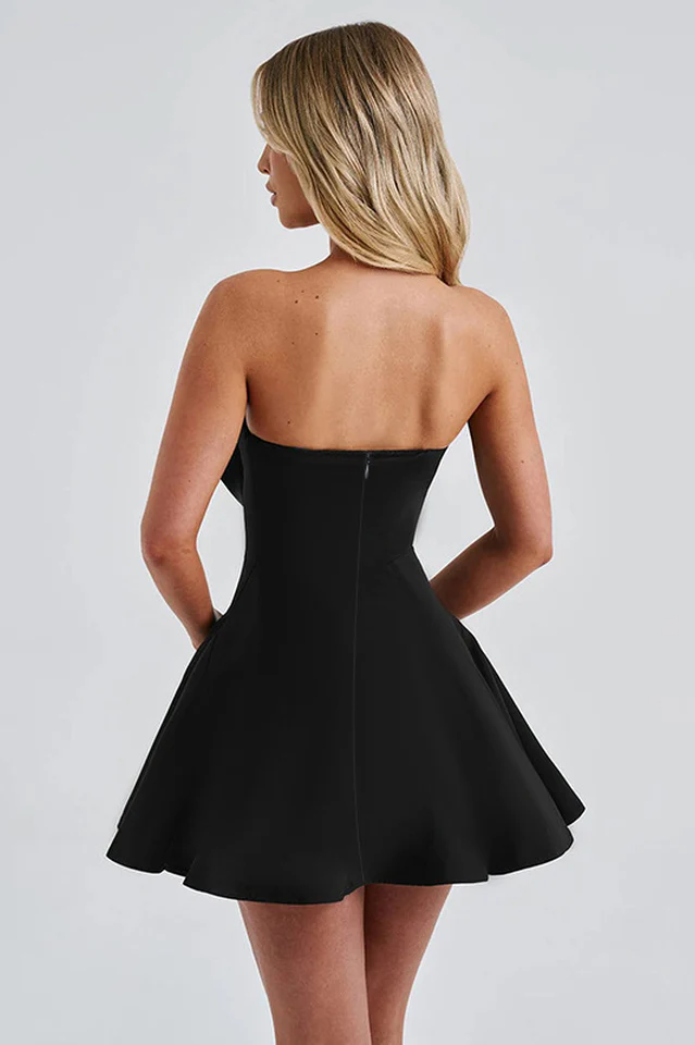 Holly Strapless Skirt with Bow Detail
