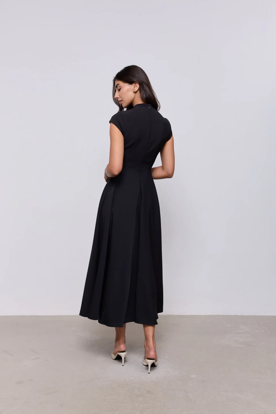 Cap Sleeve Midi Dress