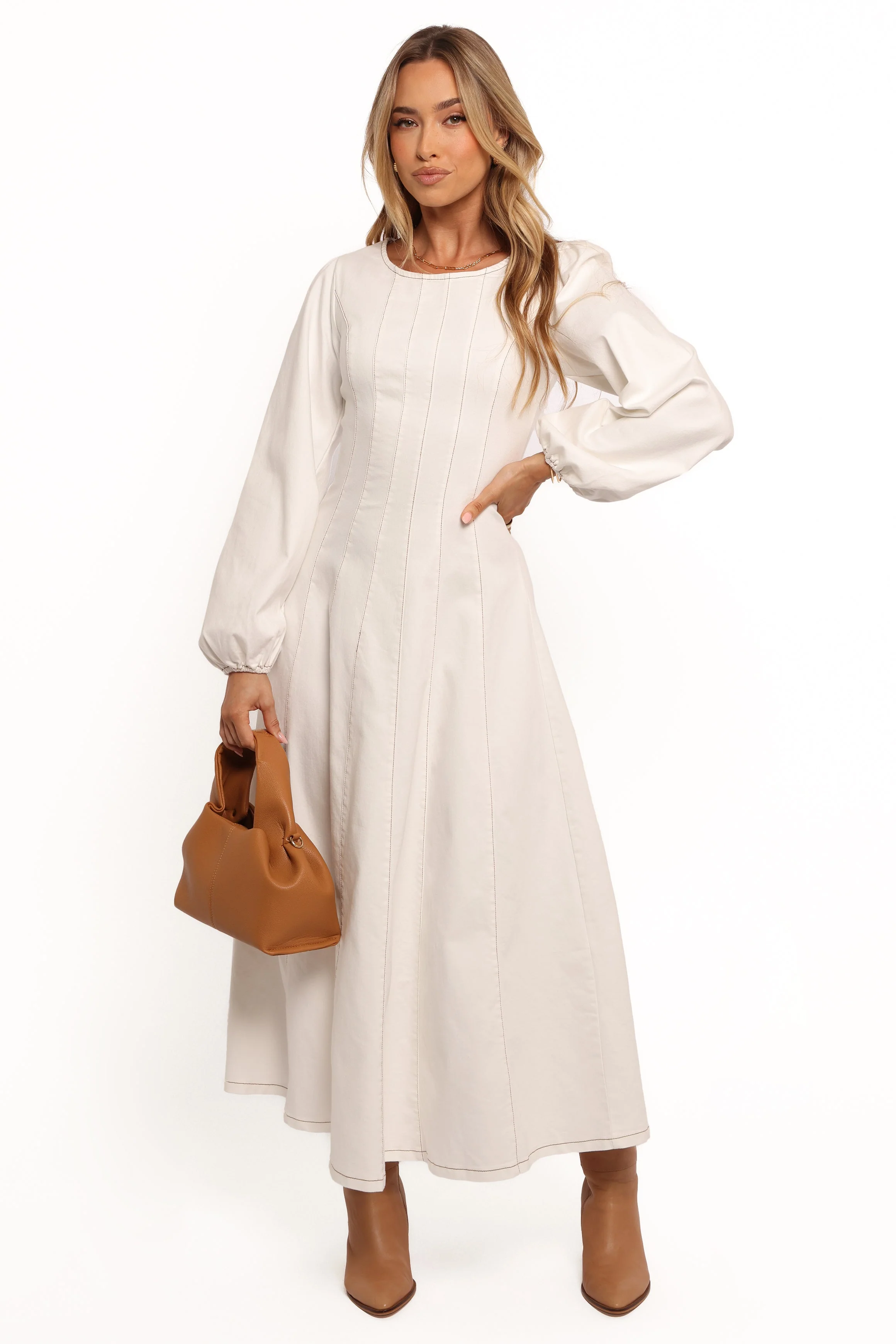 Cilla Midi Dress - White