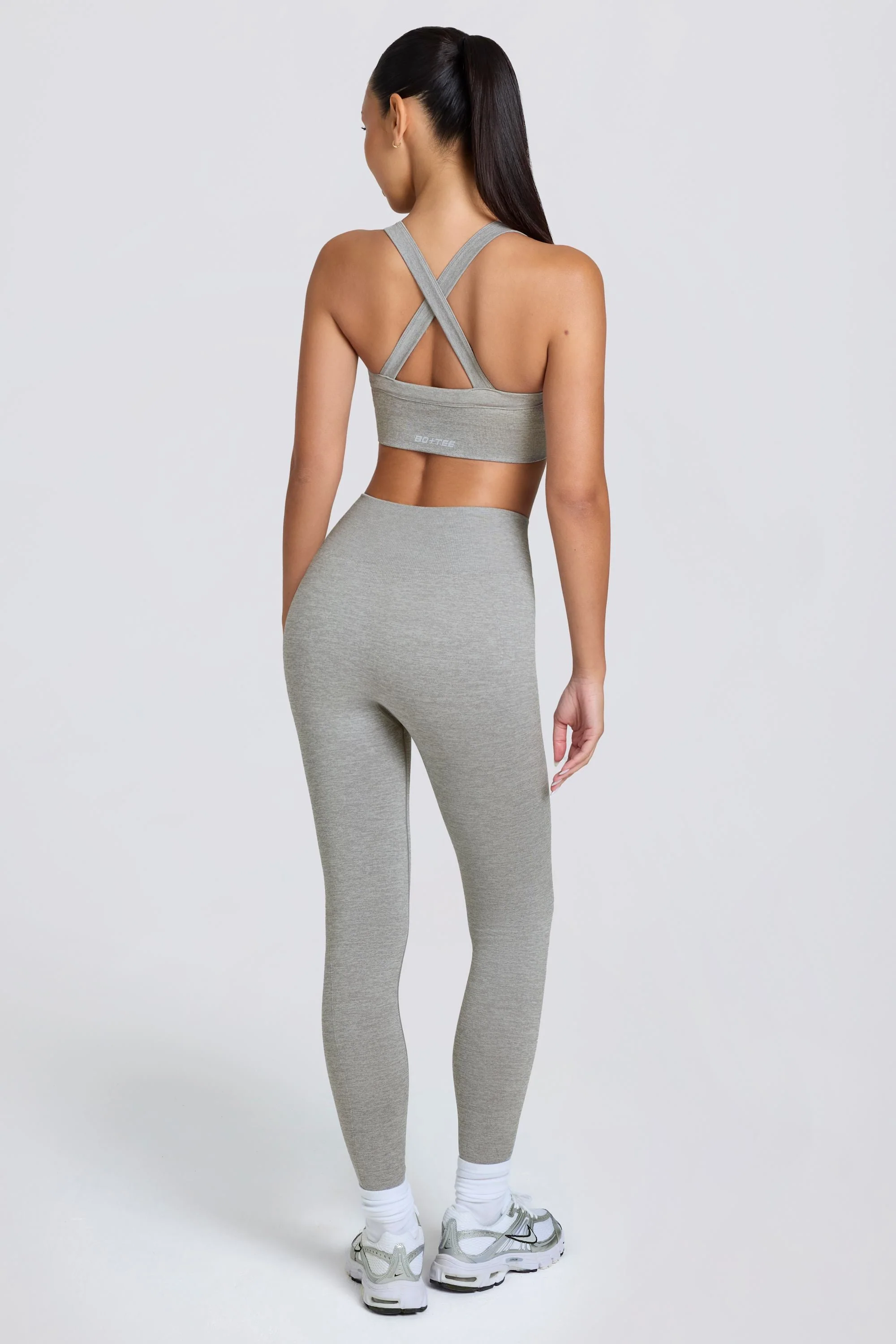 Super Sculpt Seamless High-Waist Leggings in Grey Marl