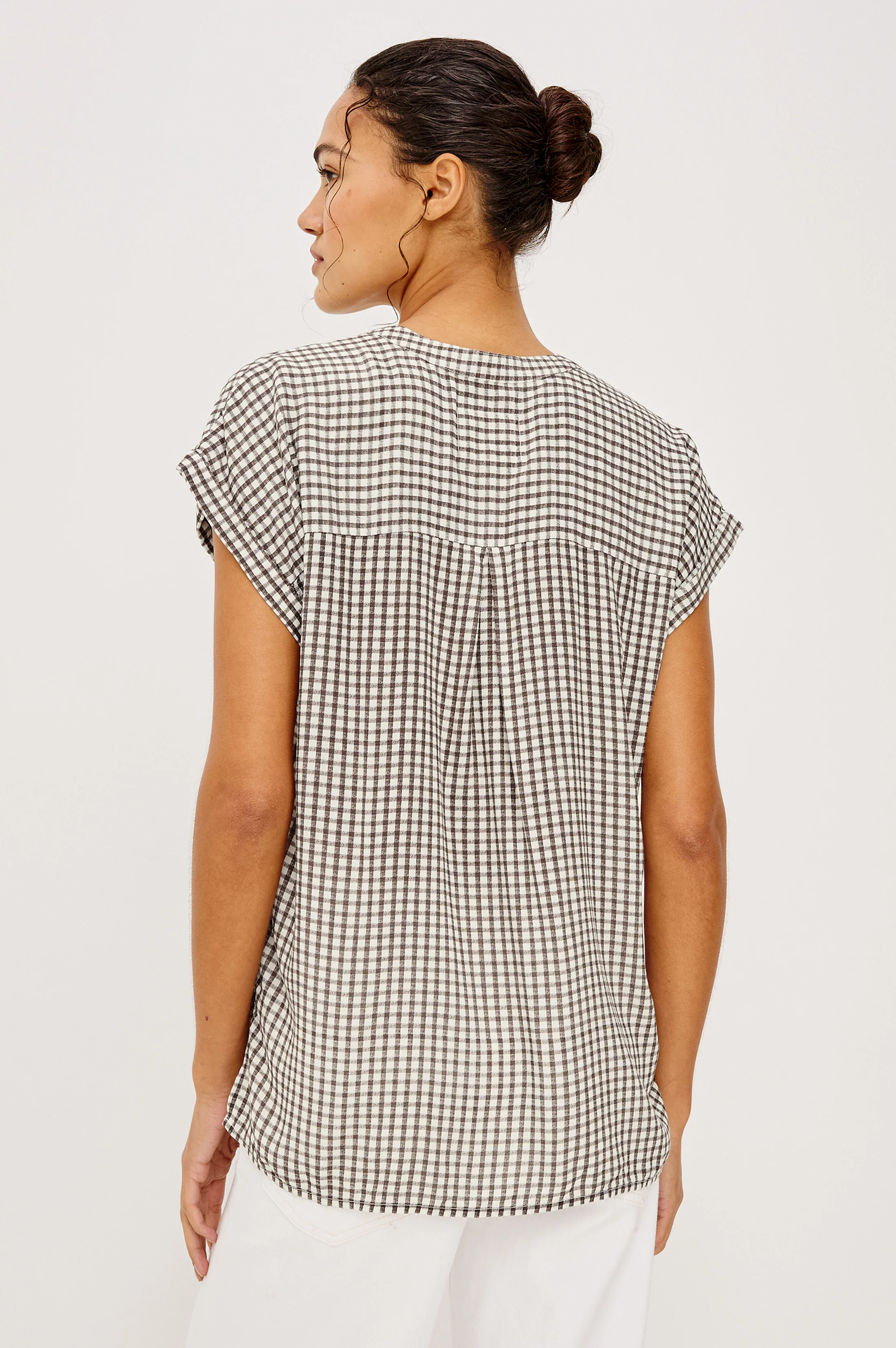 Mel Shirt - Espresso Gingham