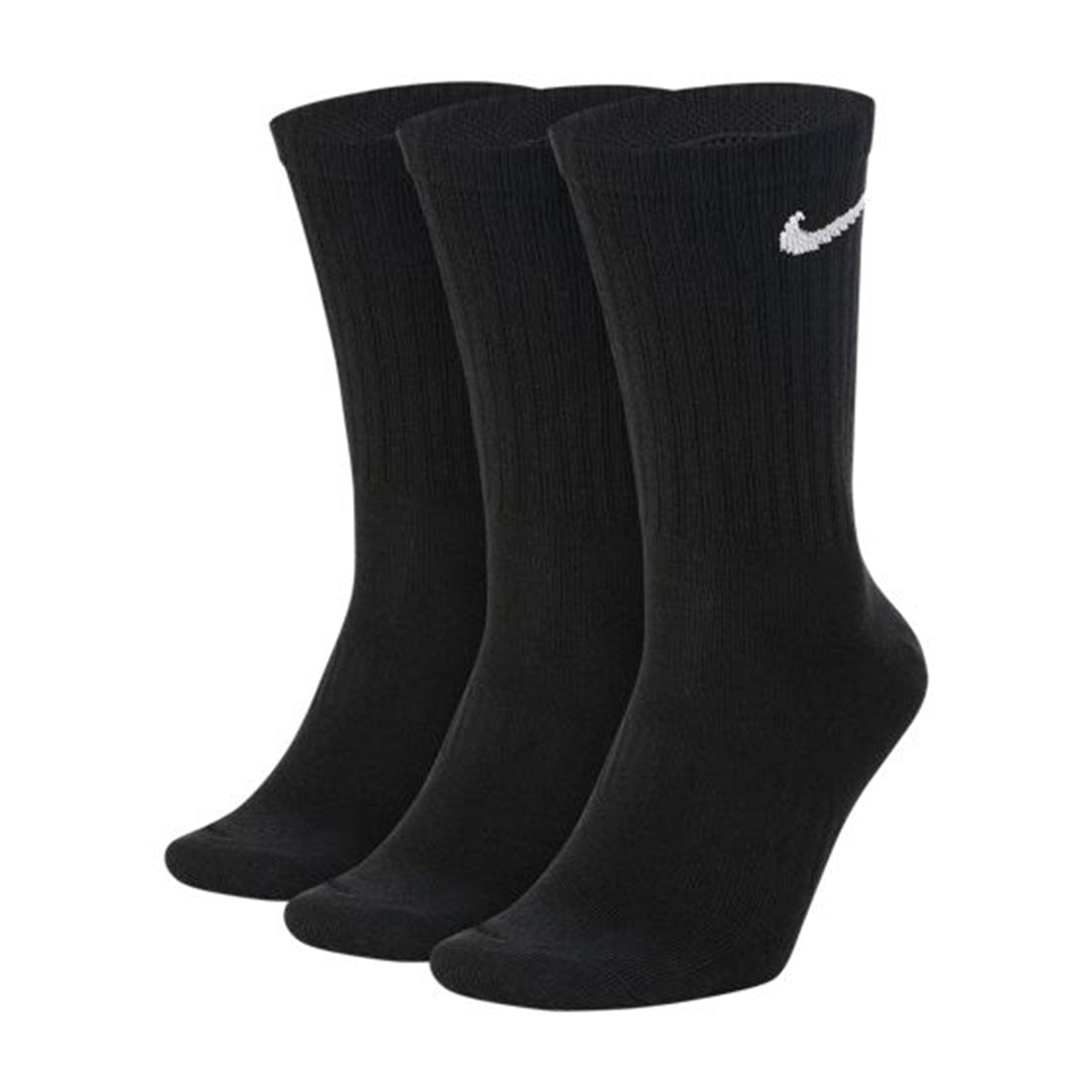 NIKE Everyday Lightweight Training Crew Socks (3 Pairs) BLACK