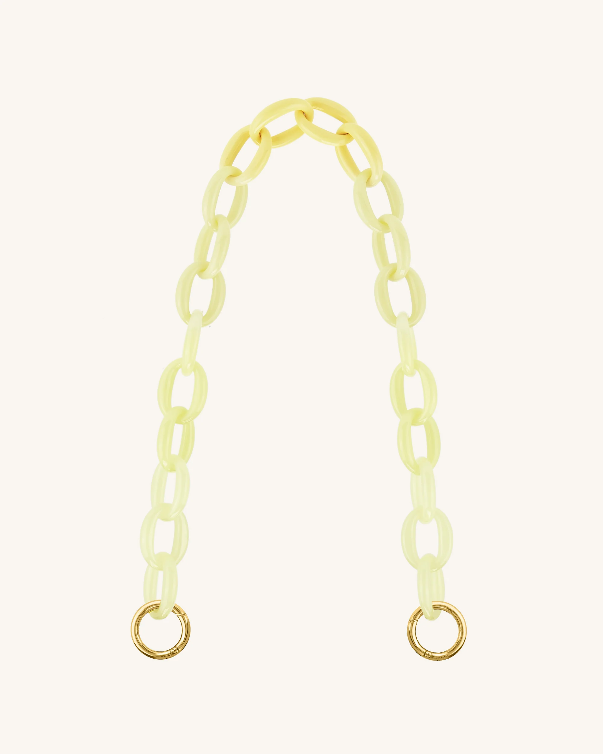 Mya Gradient Acrylic Chain Strap - Yellow