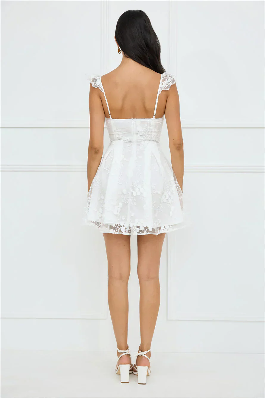 Indy Mini Dress White - luluinthesky