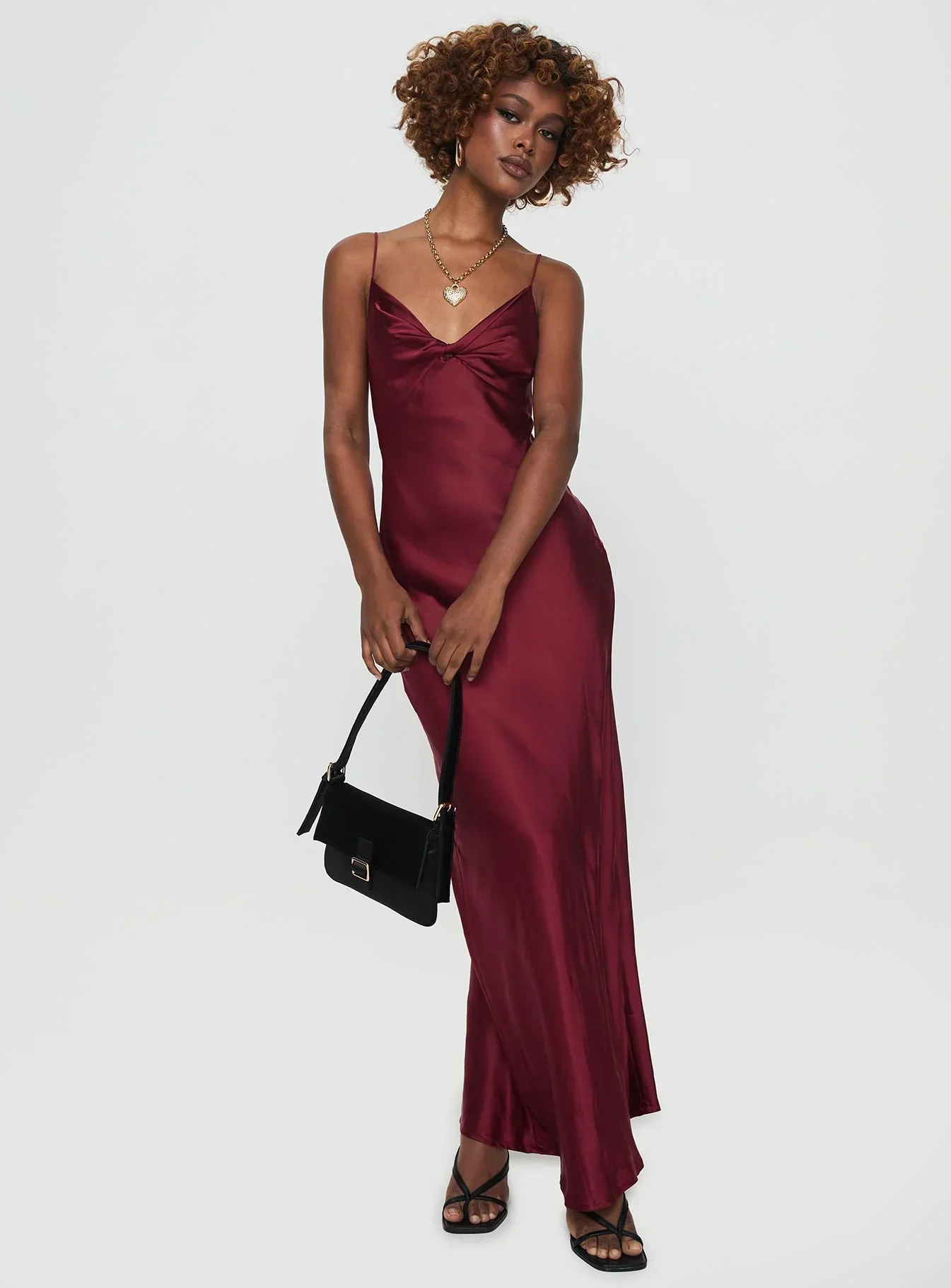 Marilyn Maxi Dress Wine - luluinthesky