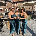 HELLO MOLLY The Opal One Shoulder Satin Maxi Dress Pearl - luluinthesky