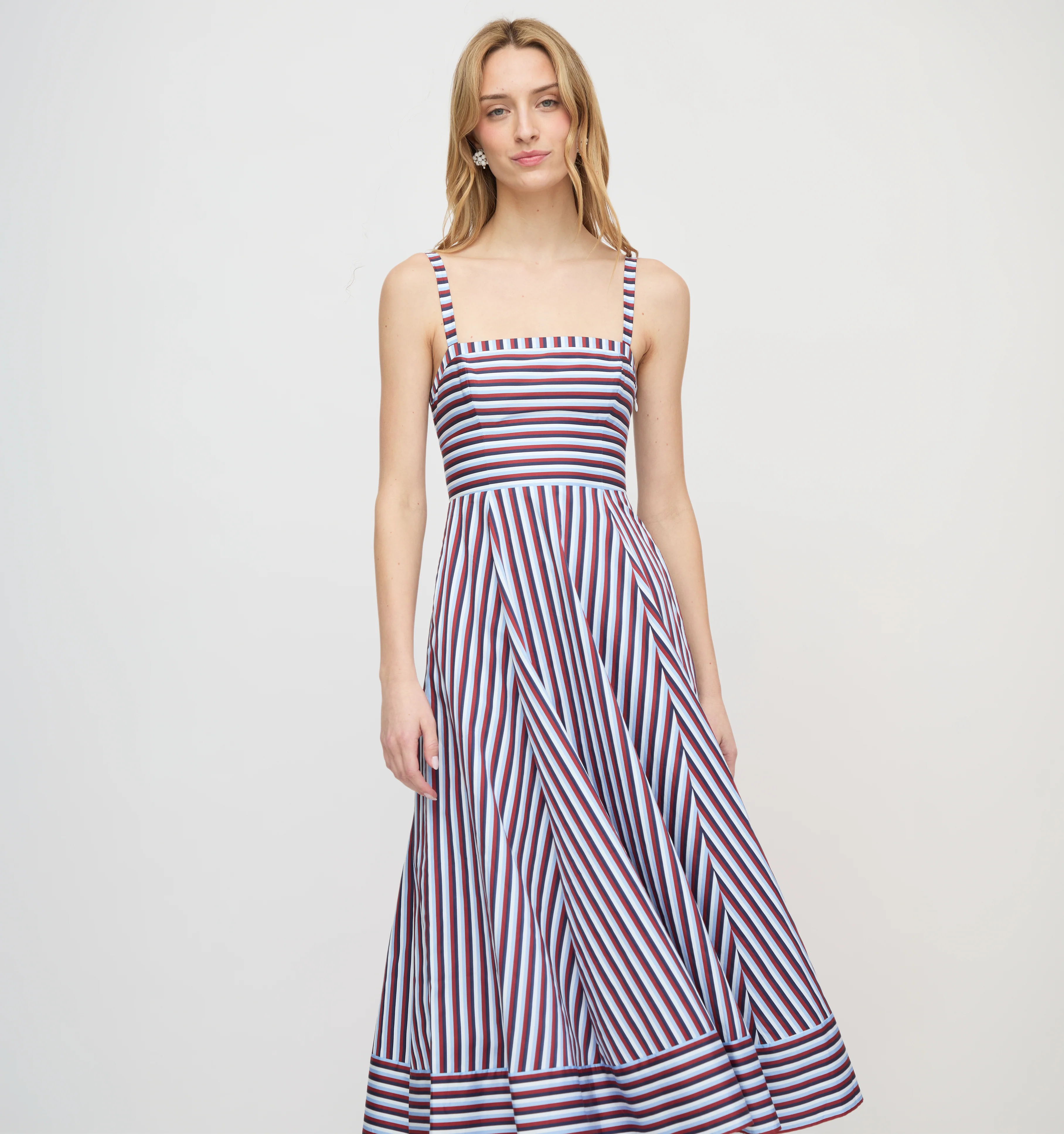 The Margot Dress - Firecracker Stripe
