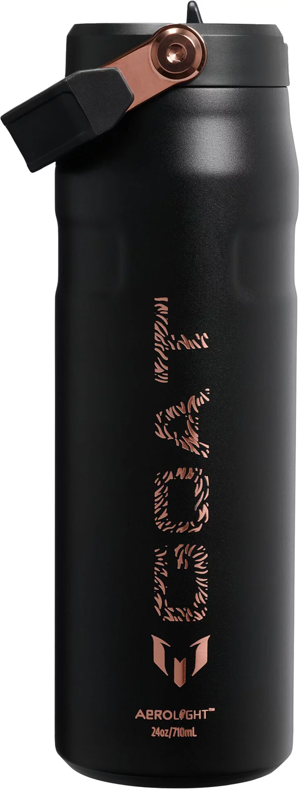 Messi x Stanley 1913 Collection 24 oz. IceFlow Flip Straw 2.0 Bottle - Messi Goat Black