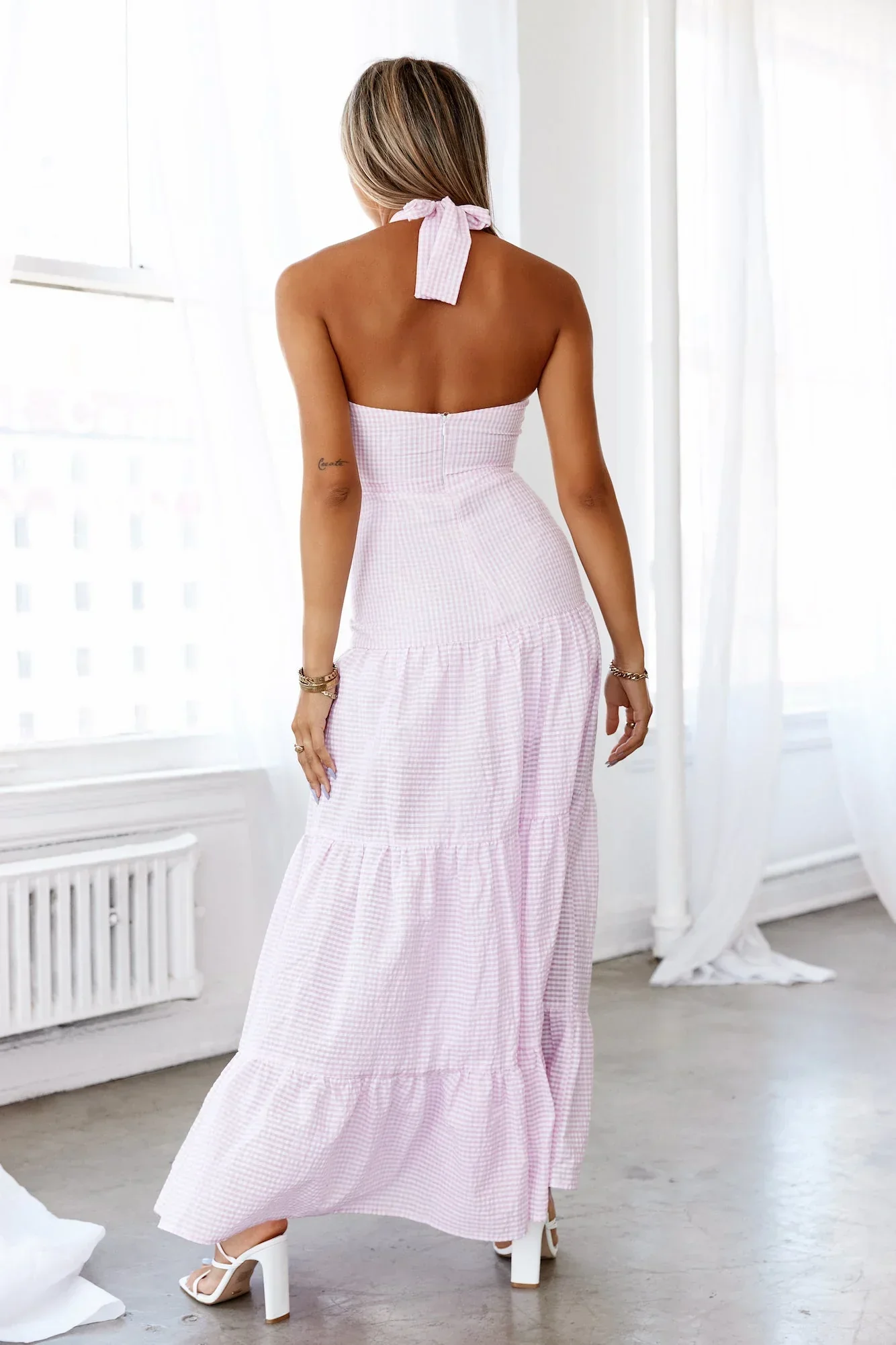 HELLO MOLLY Sexy Maiden Maxi Dress Pink - luluinthesky