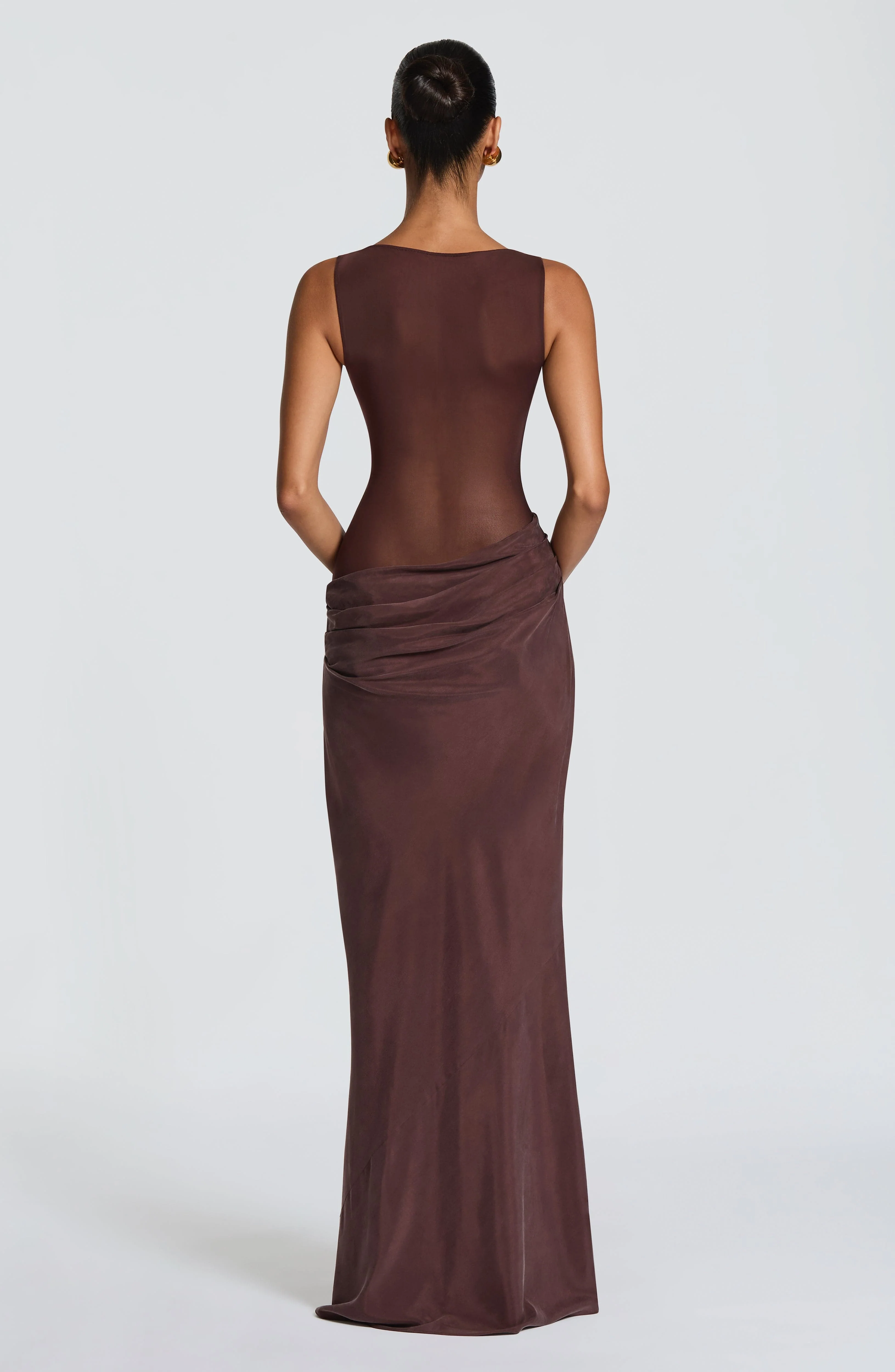 Gracelyn Maxi Dress - Plum Brown